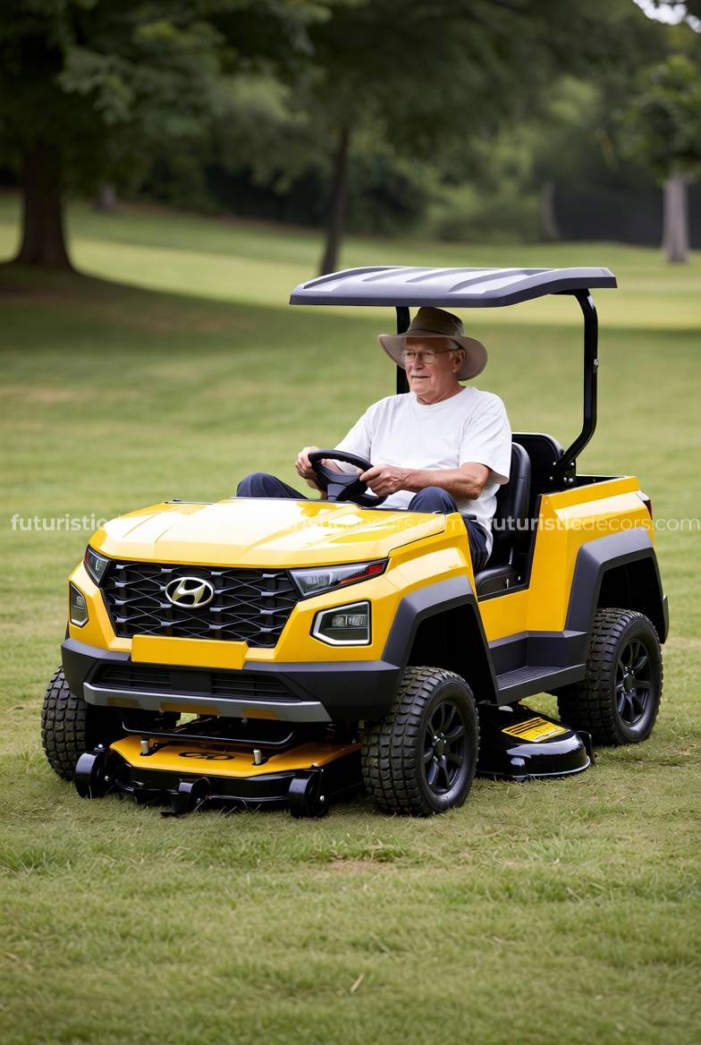 pickup truck riding mower