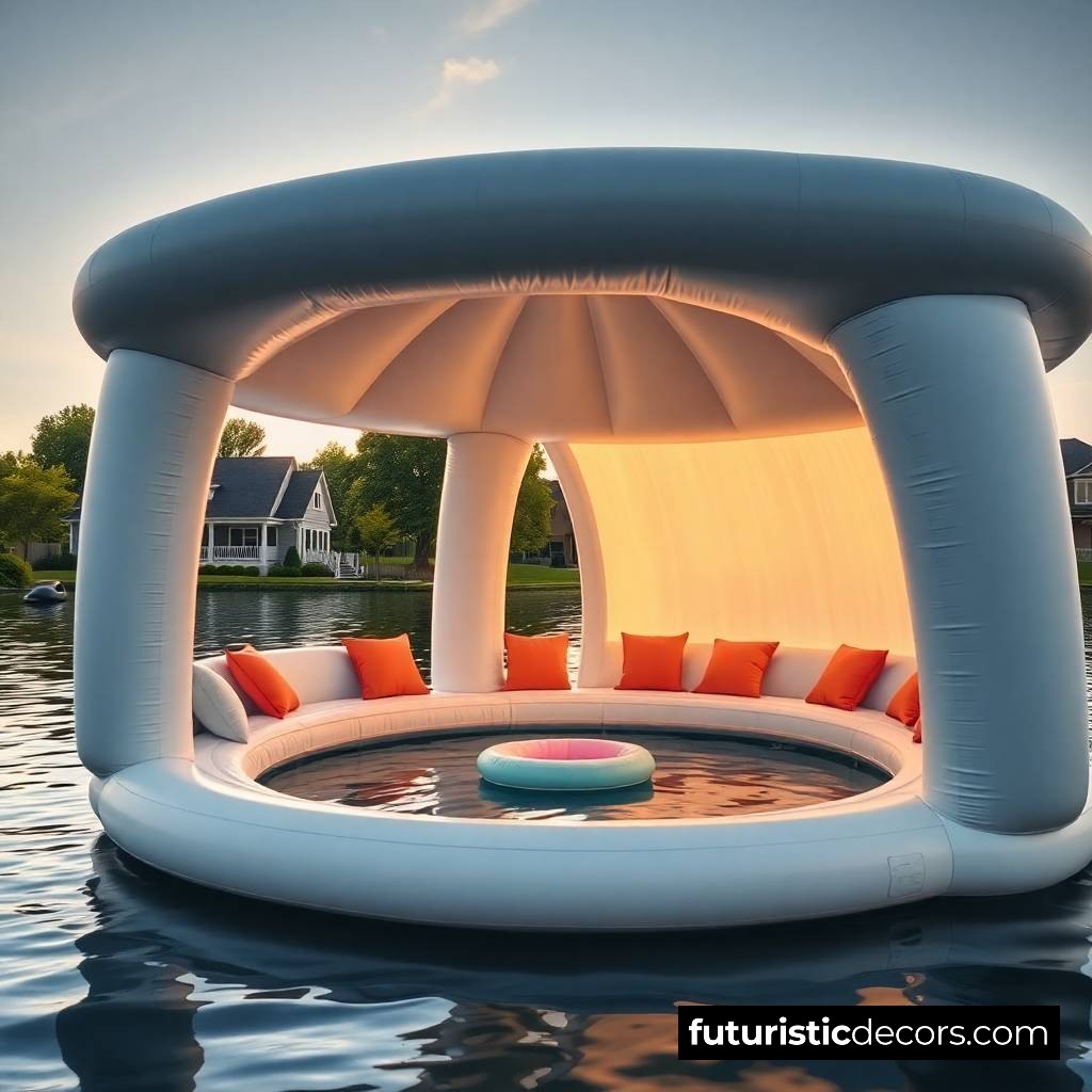 Party Floats with Net Bottom Pools