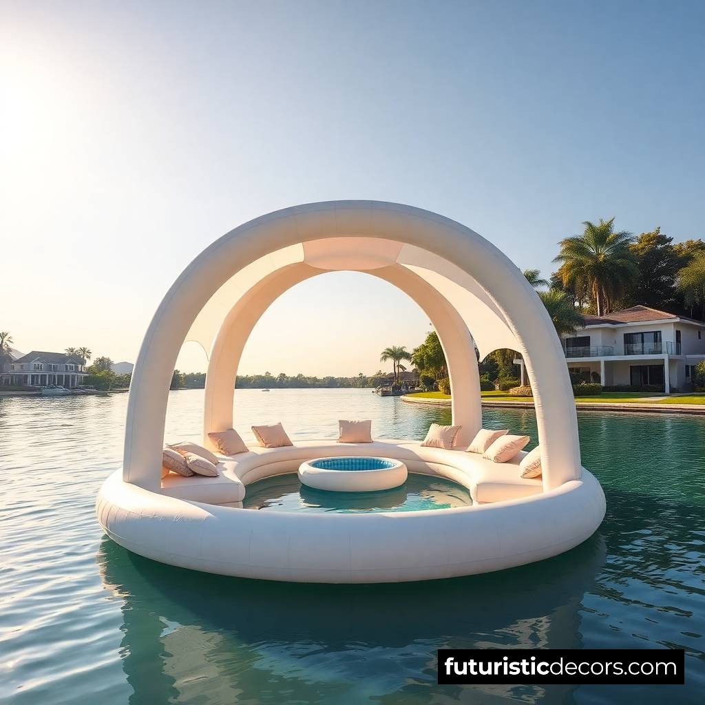 Party Floats with Net Bottom Pools