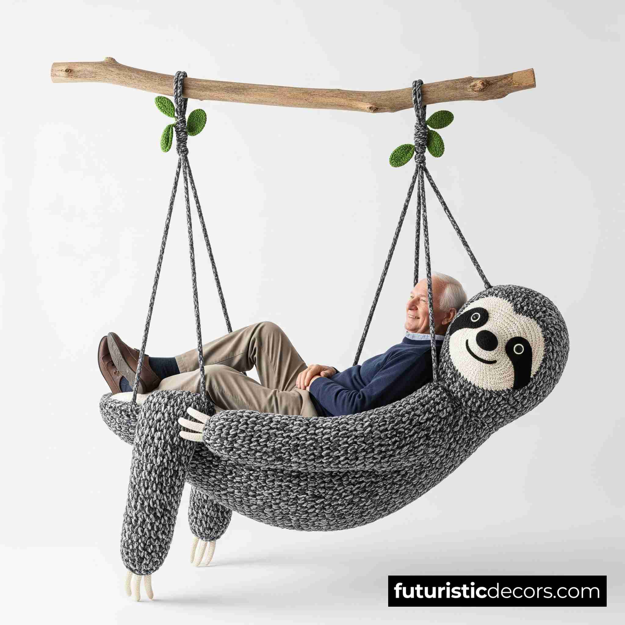 Giant Hanging Sloth Lounger
