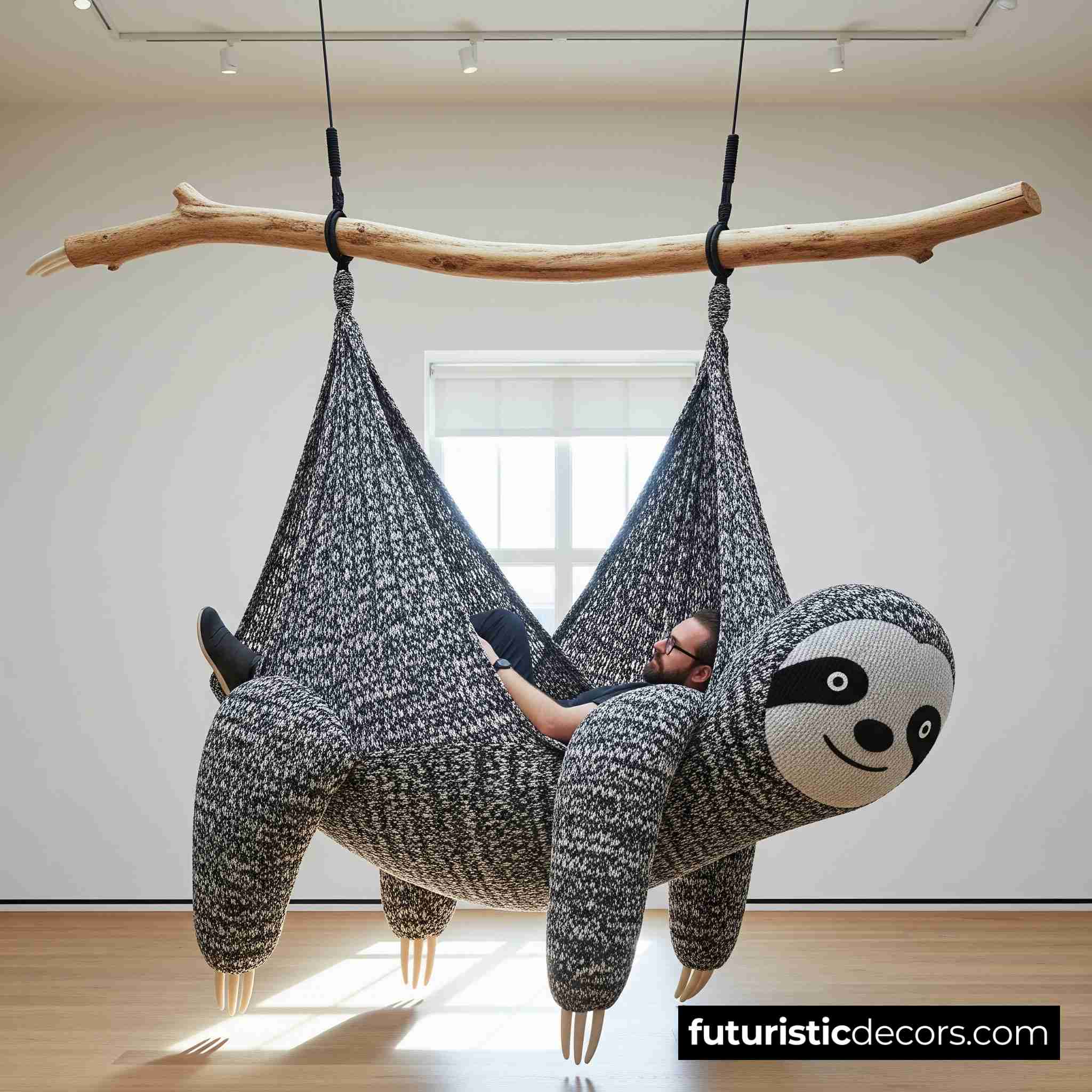 Giant Hanging Sloth Lounger
