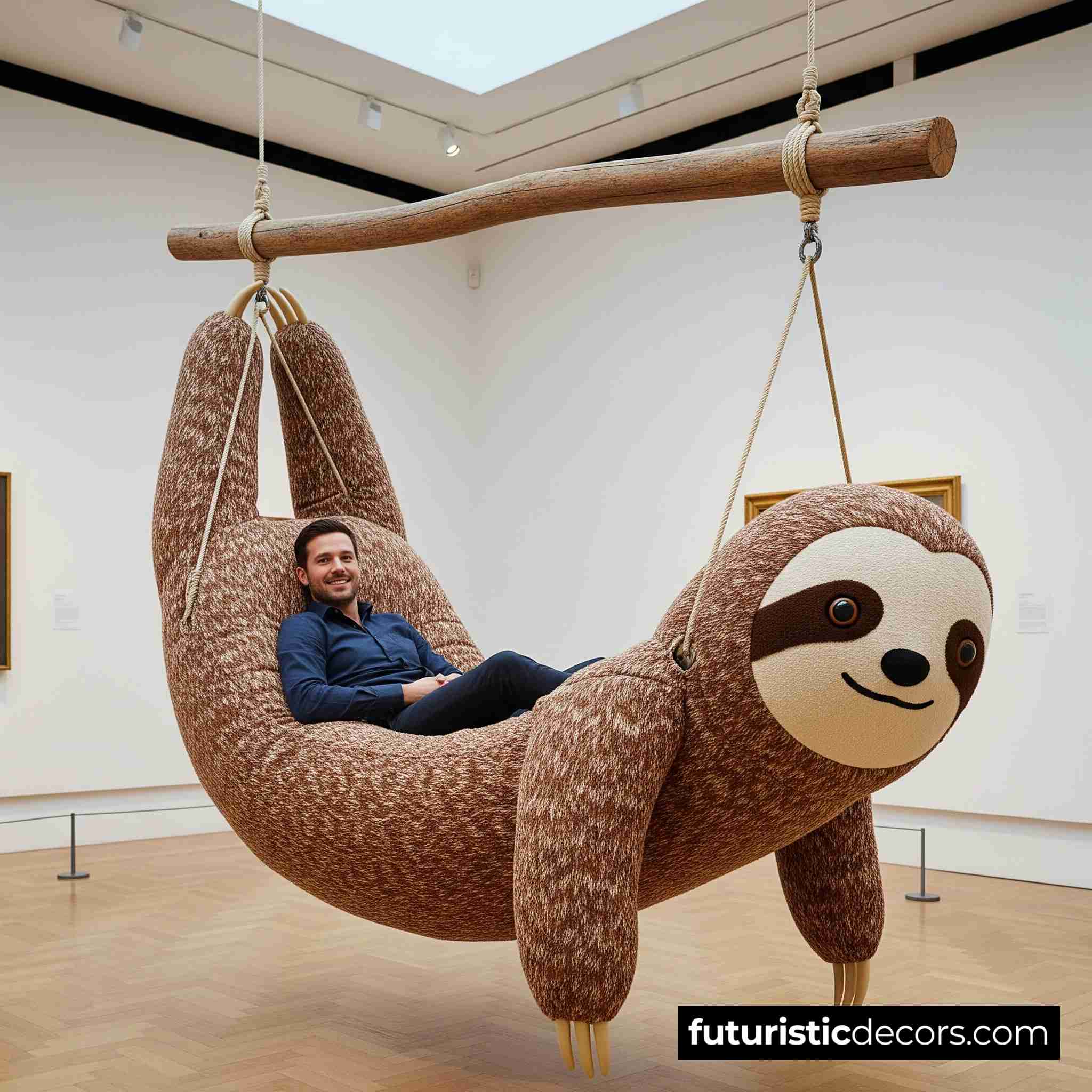 Giant Hanging Sloth Lounger