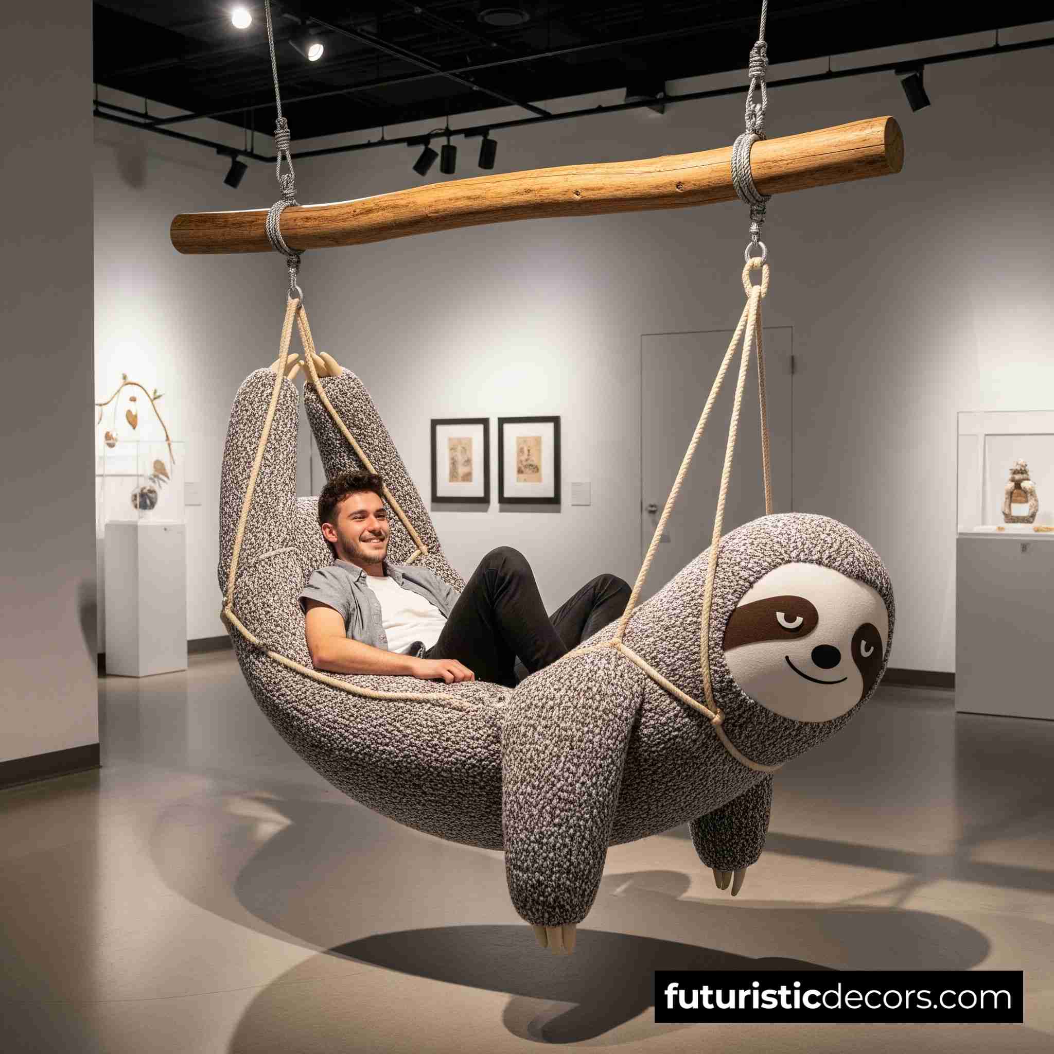 Giant Hanging Sloth Lounger