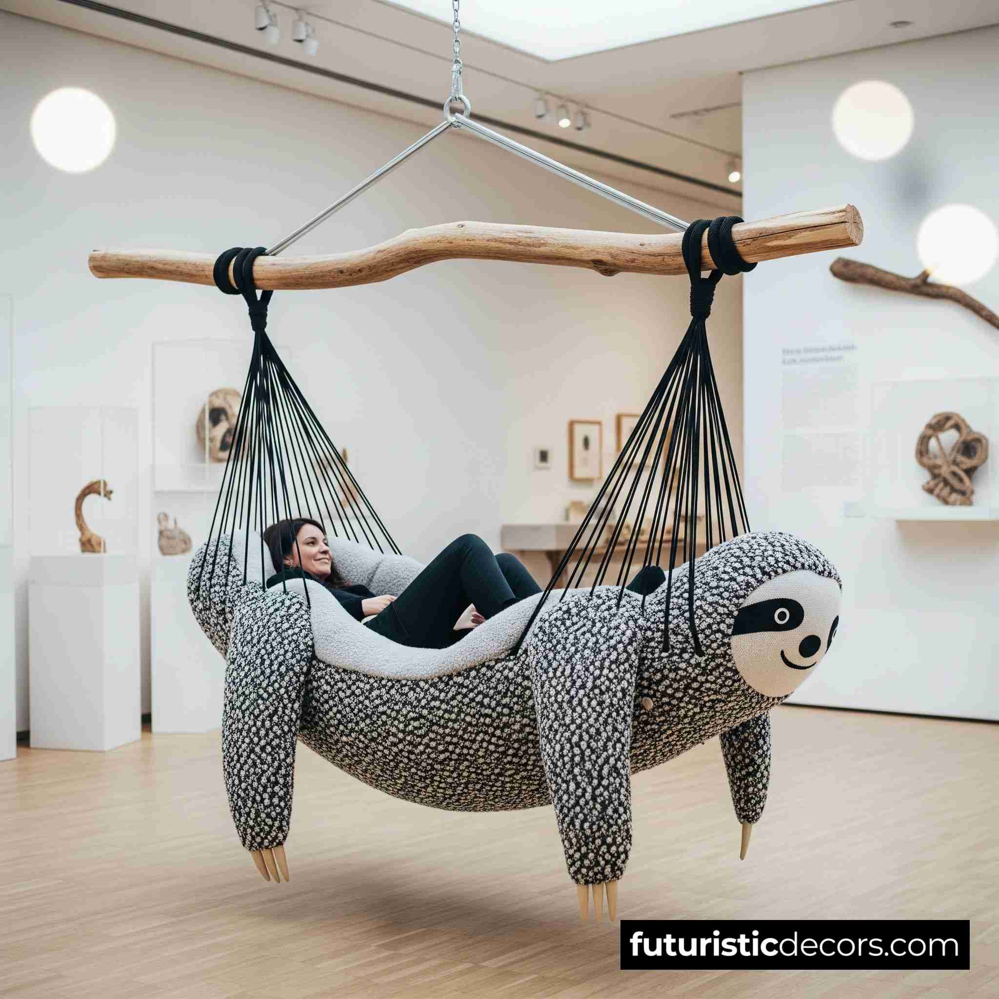 Giant Hanging Sloth Lounger