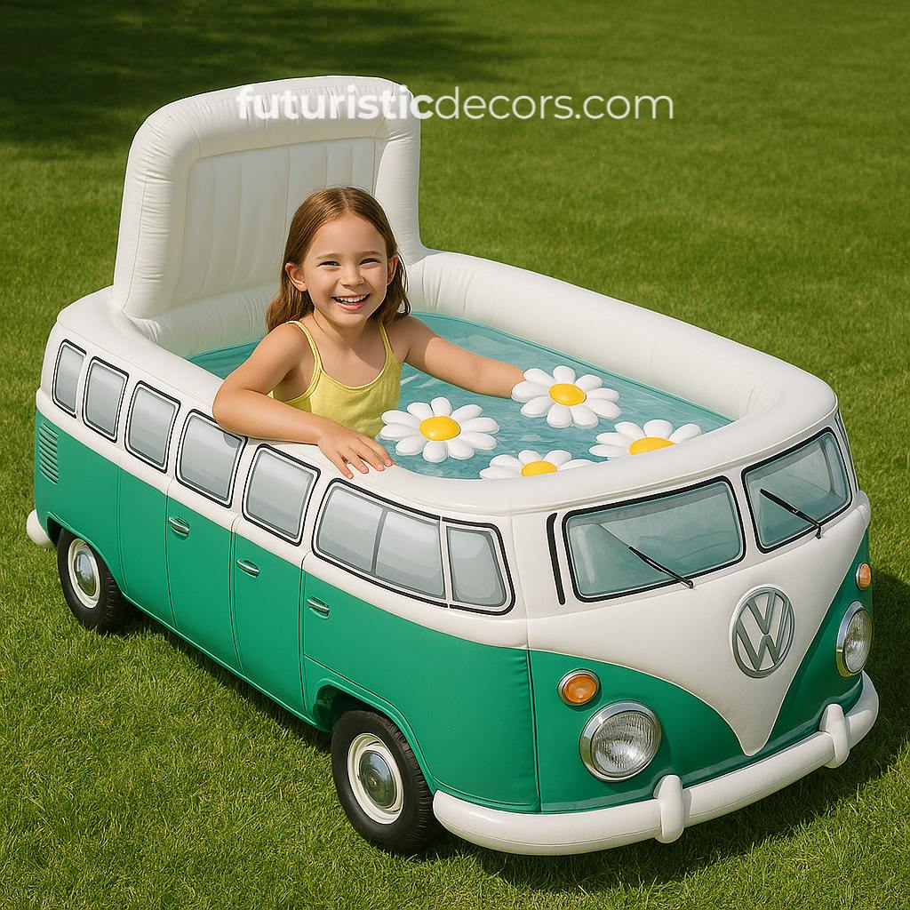 Inflatable VW Bus Pools