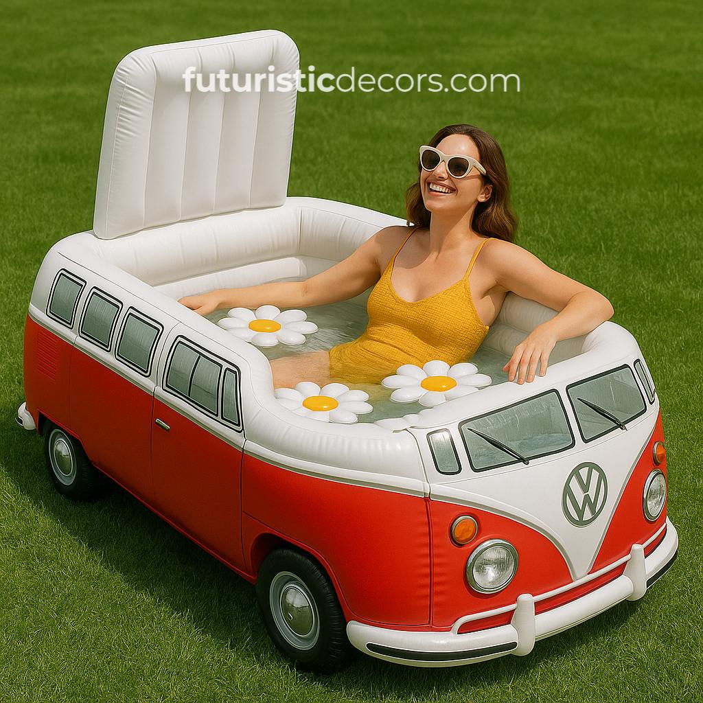 Inflatable VW Bus Pools