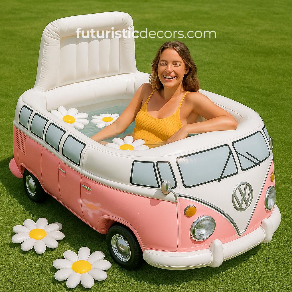 Inflatable VW Bus Pools
