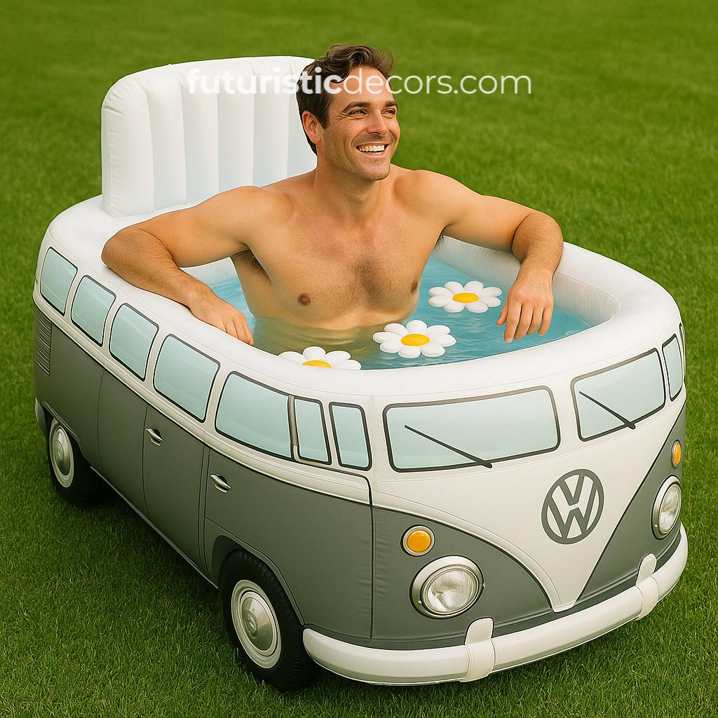 Inflatable VW Bus Pools