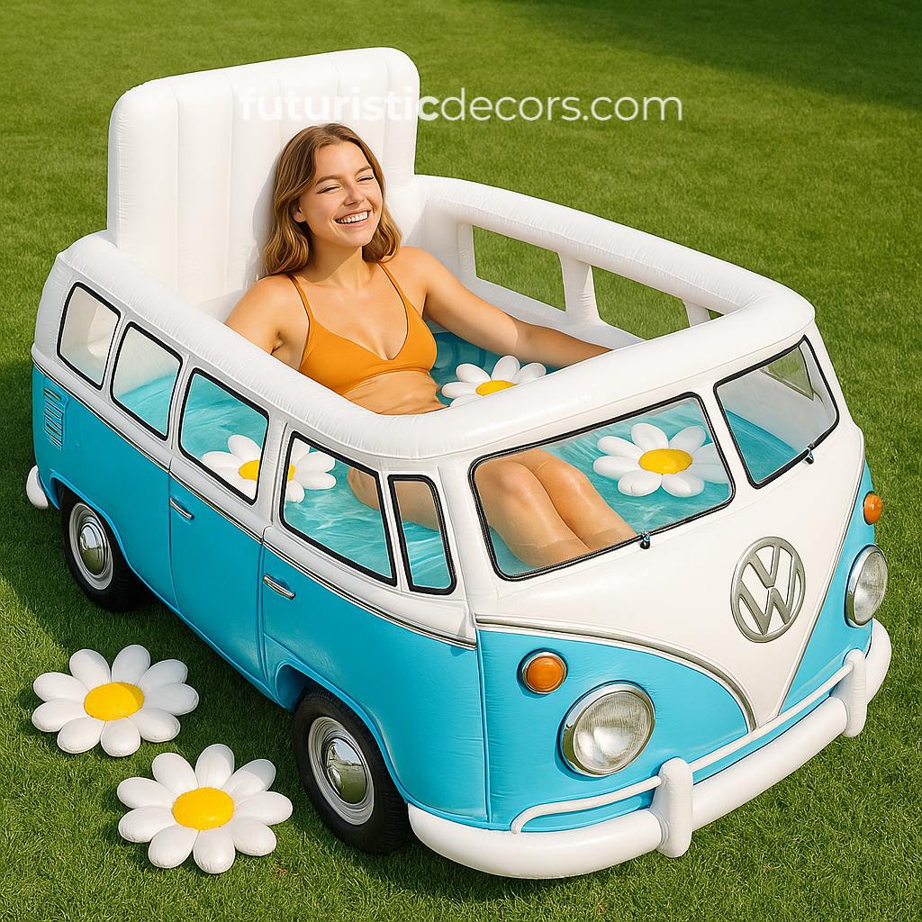 Inflatable VW Bus Pools