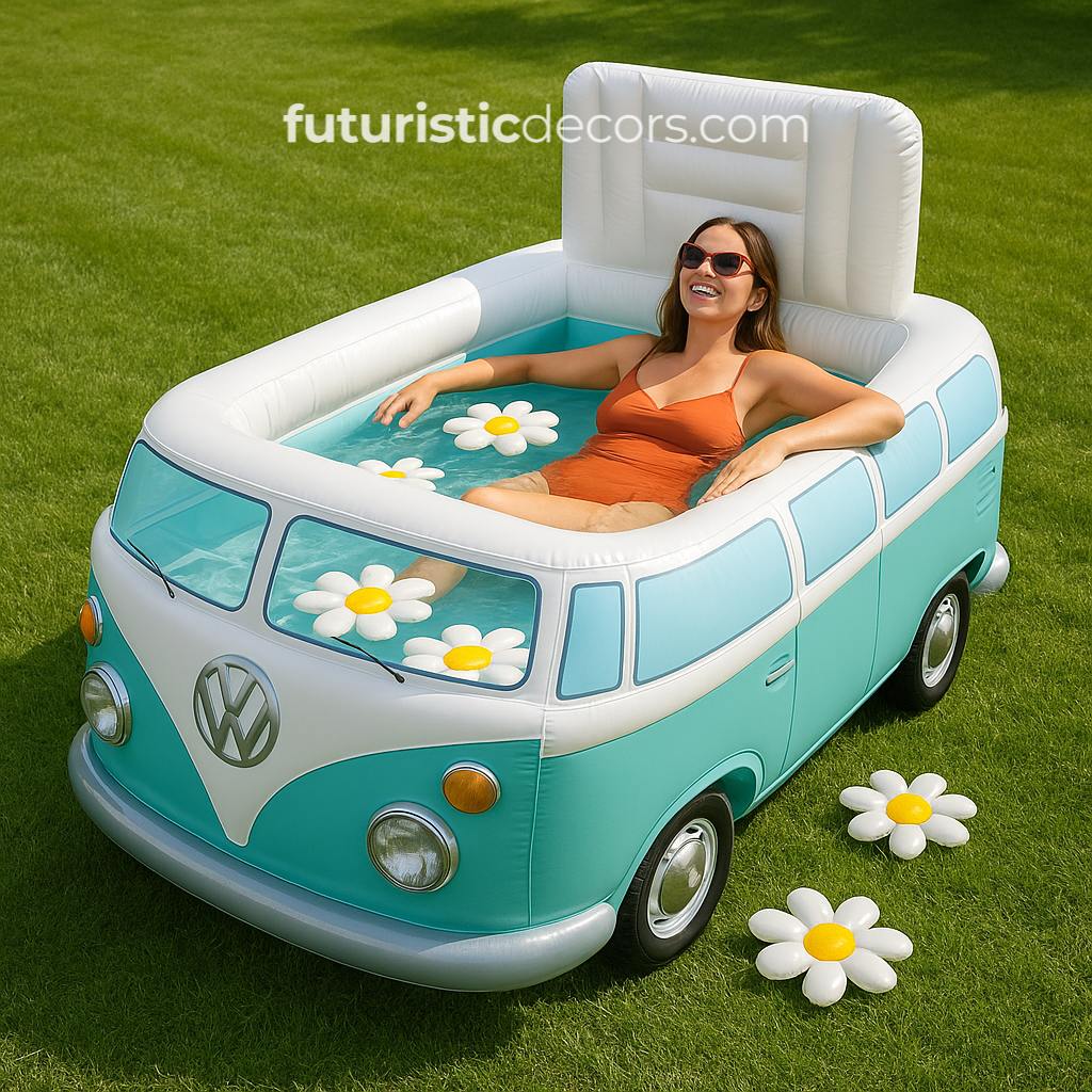 Inflatable VW Bus Pools