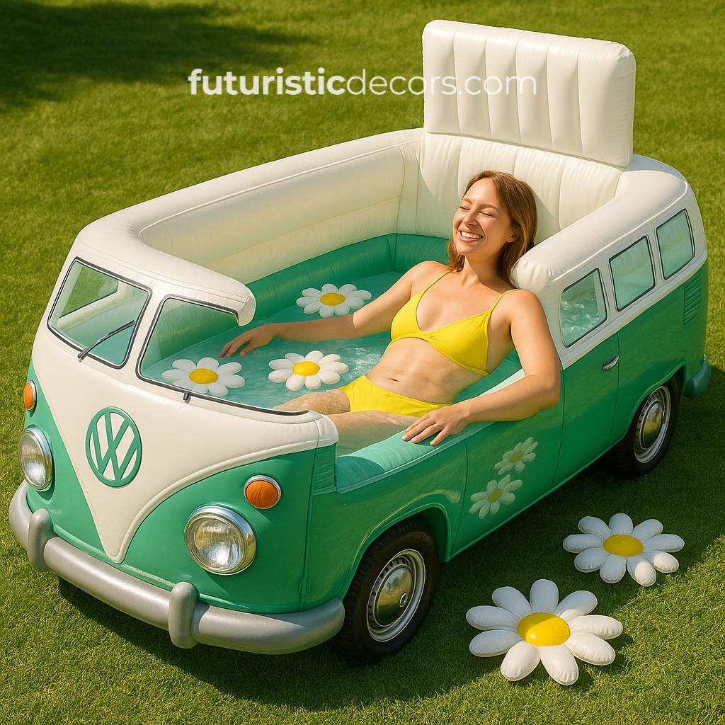 Inflatable VW Bus Pools
