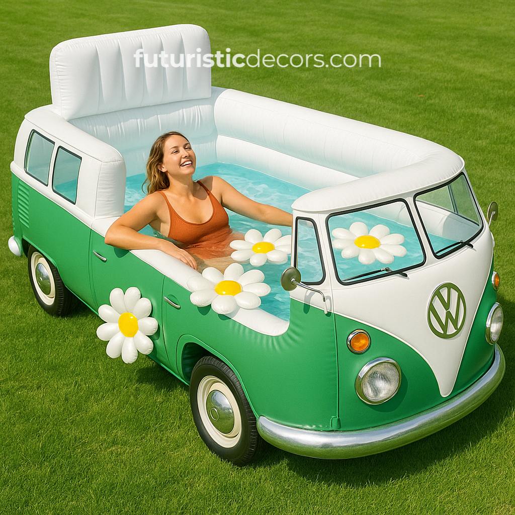 Inflatable VW Bus Pools