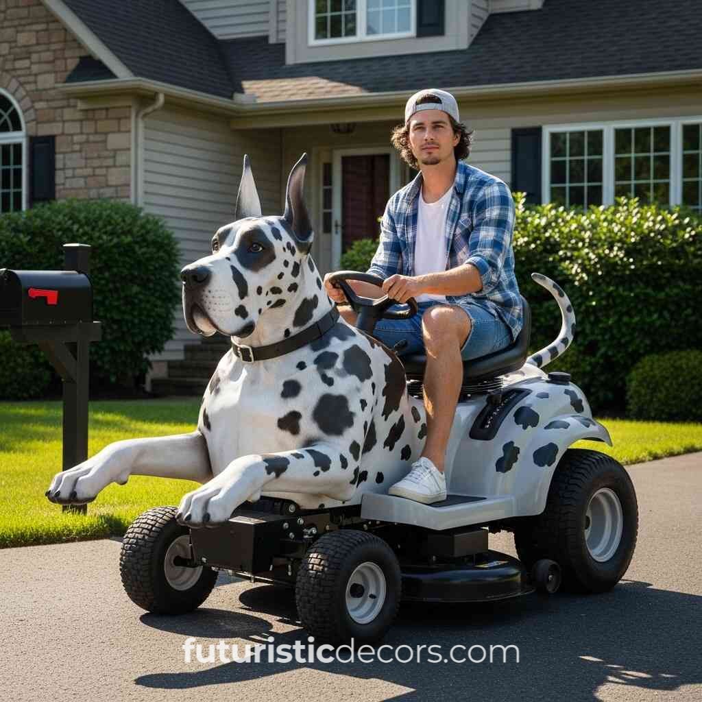 Dog Shaped Lawn Mower