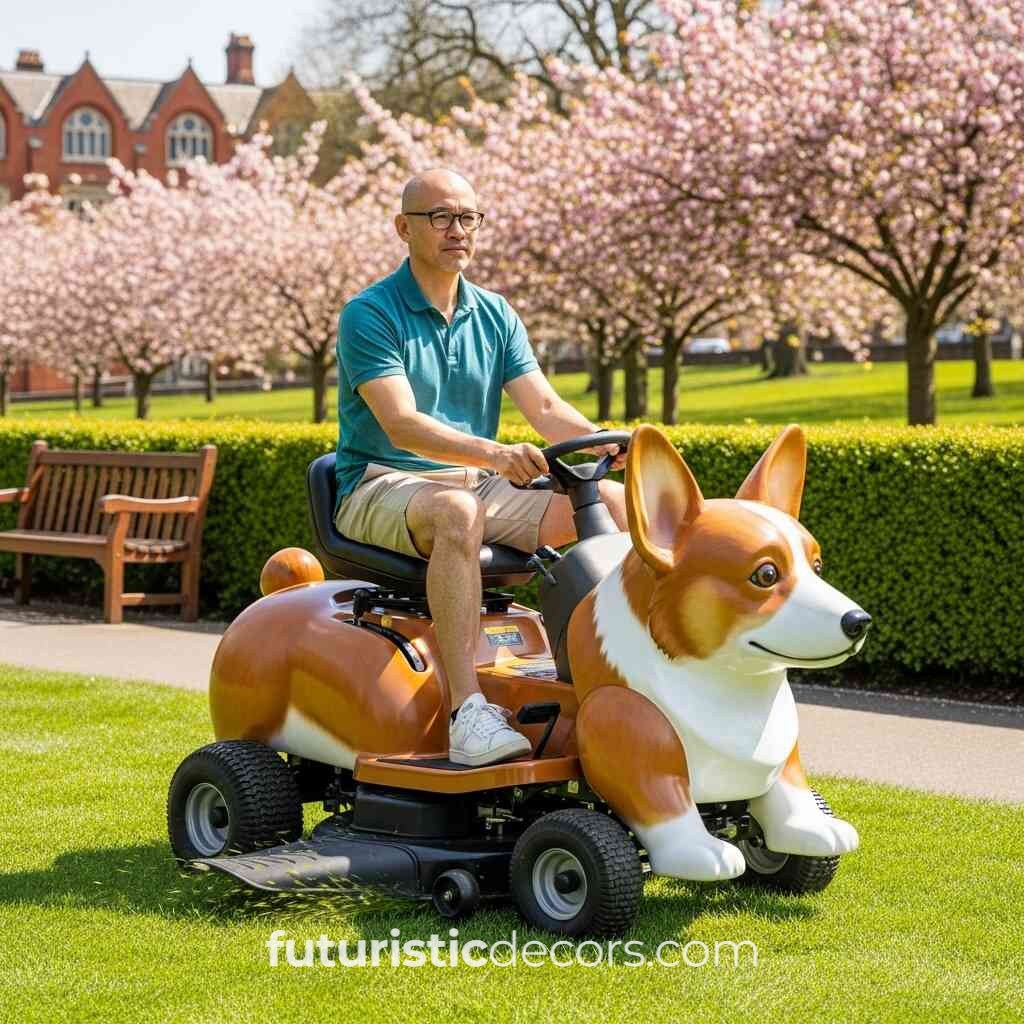 Dog Shaped Lawn Mower