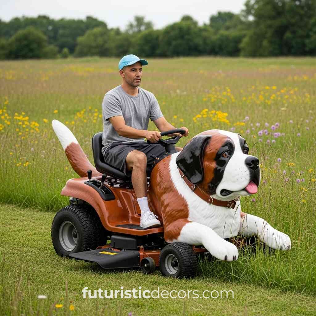 Dog Shaped Lawn Mower