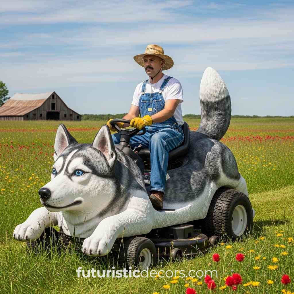 Dog Shaped Lawn Mower