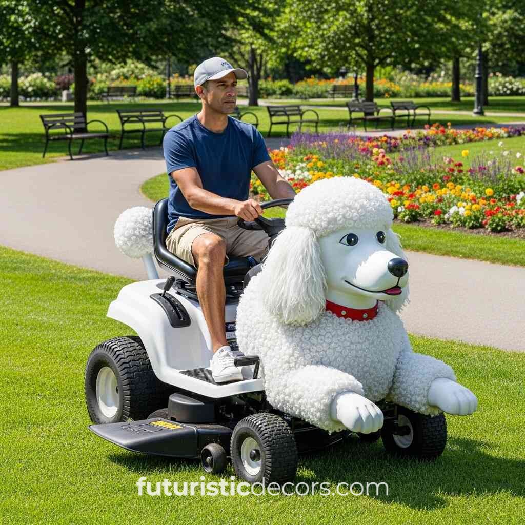 Dog Shaped Lawn Mower