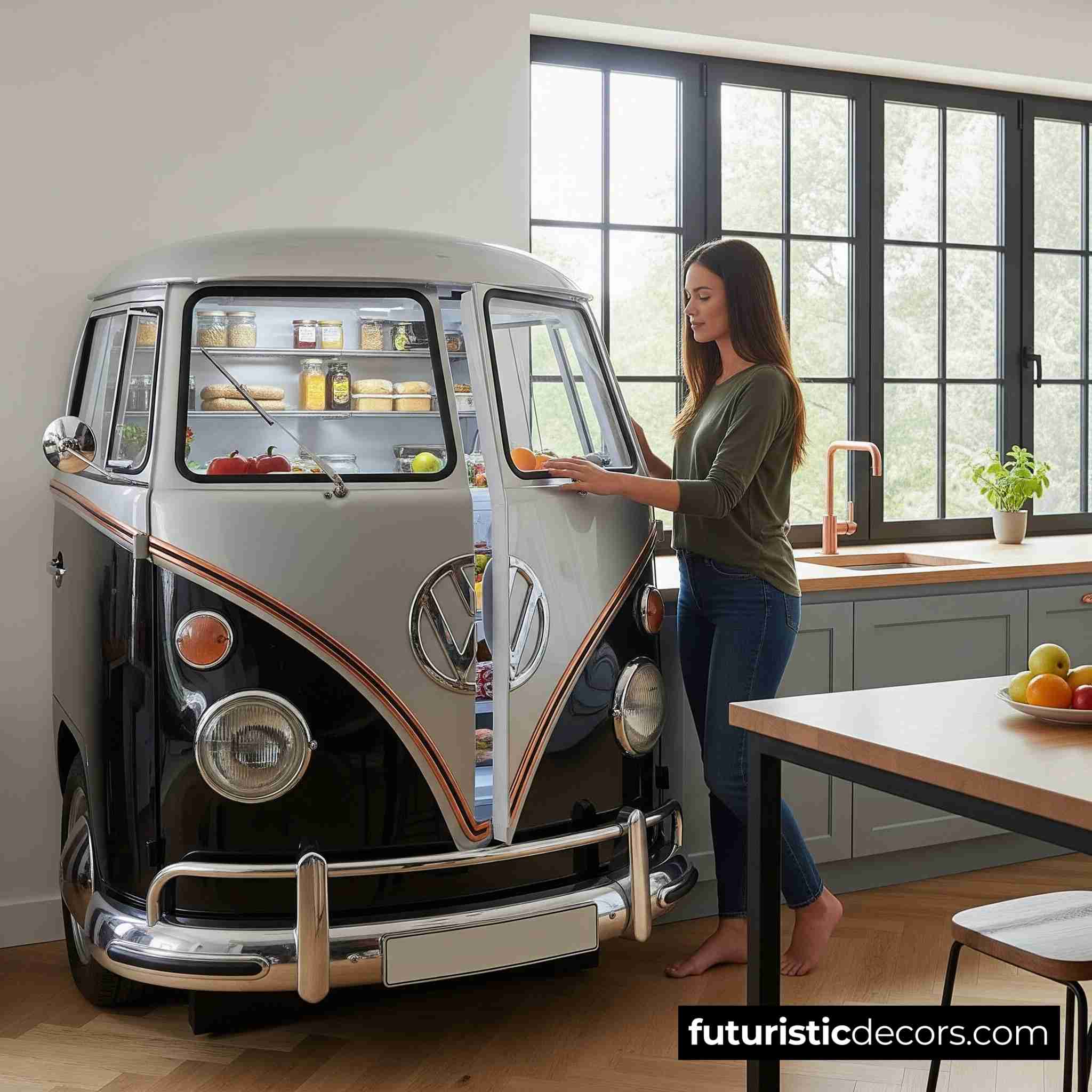 Volkswagen Hippy Bus Refrigerator
