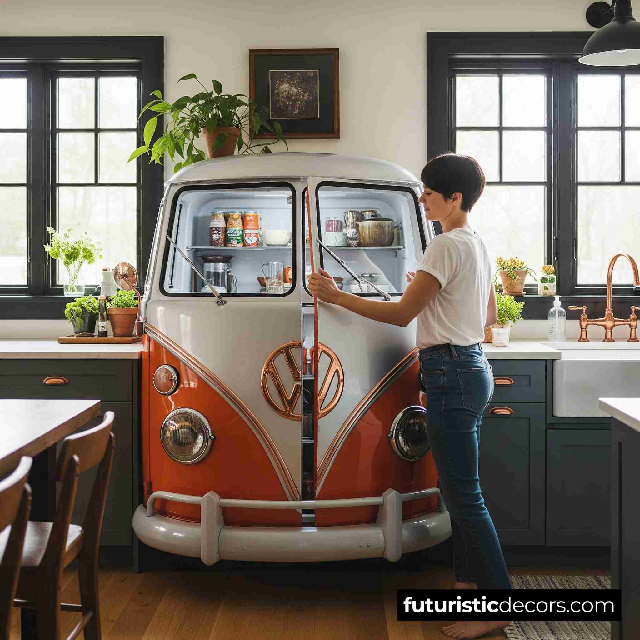 Volkswagen Hippy Bus Refrigerator