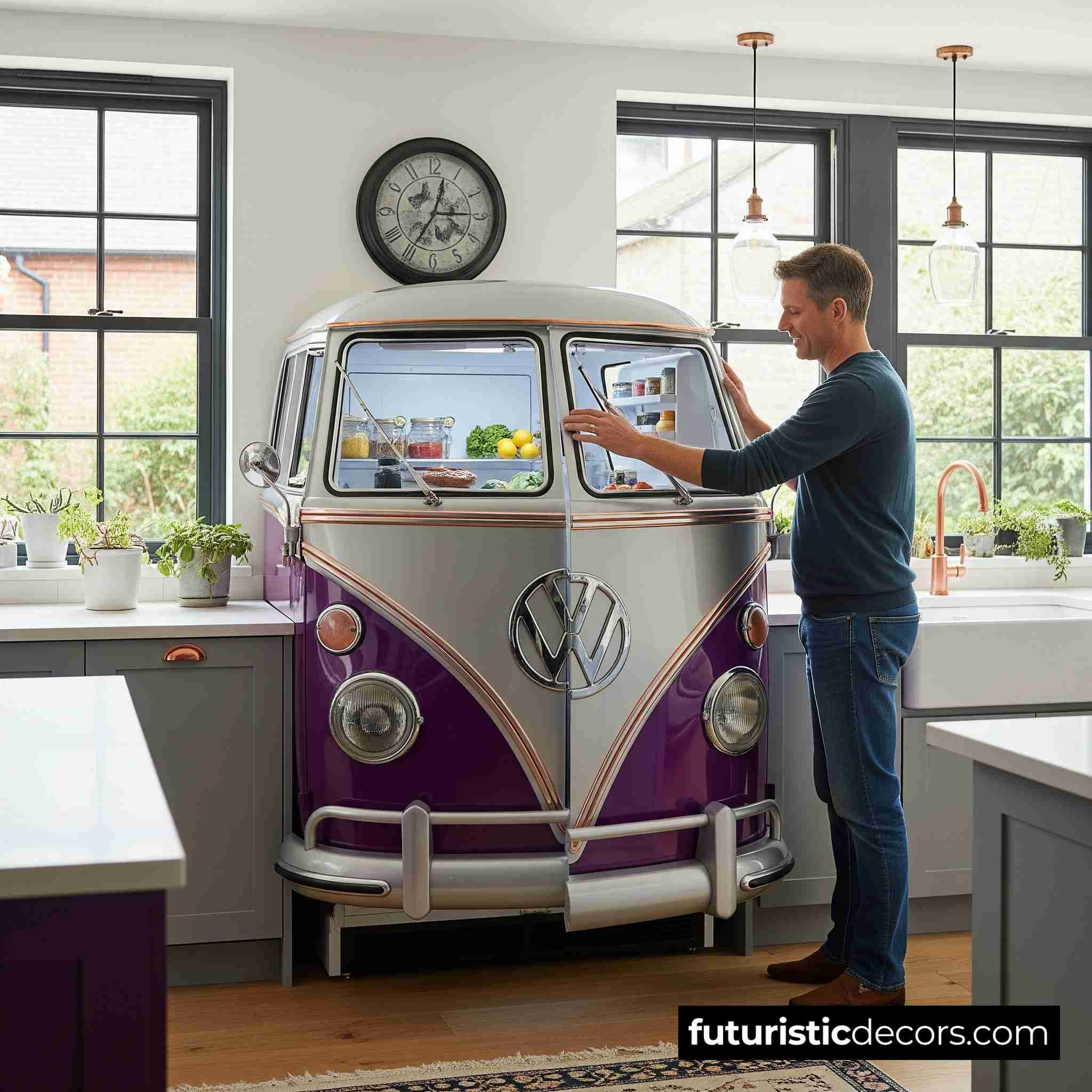Volkswagen Hippy Bus Refrigerator