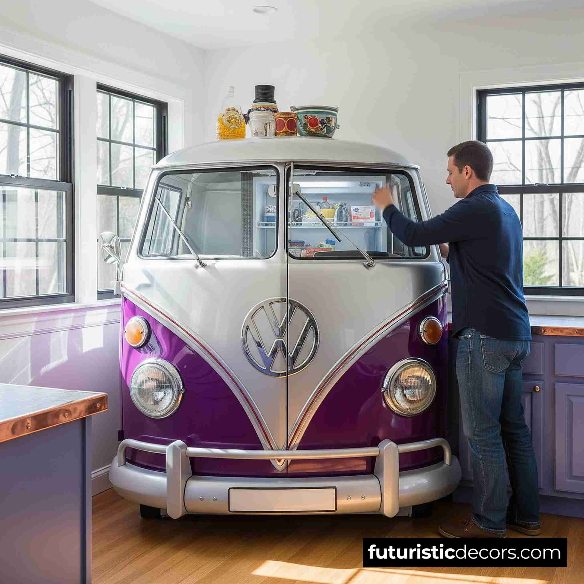 Volkswagen Hippy Bus Refrigerator