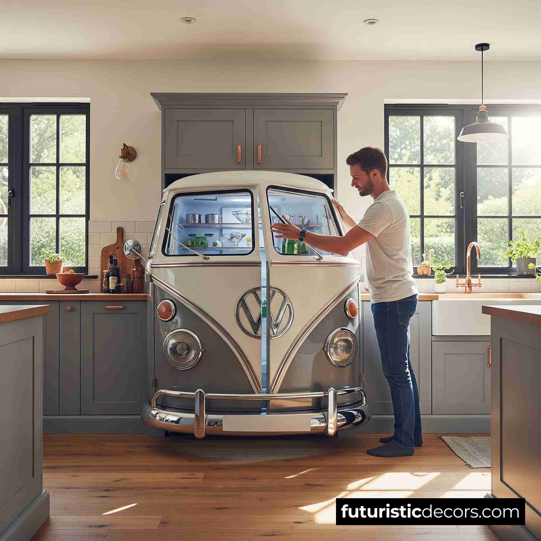 Volkswagen Hippy Bus Refrigerator