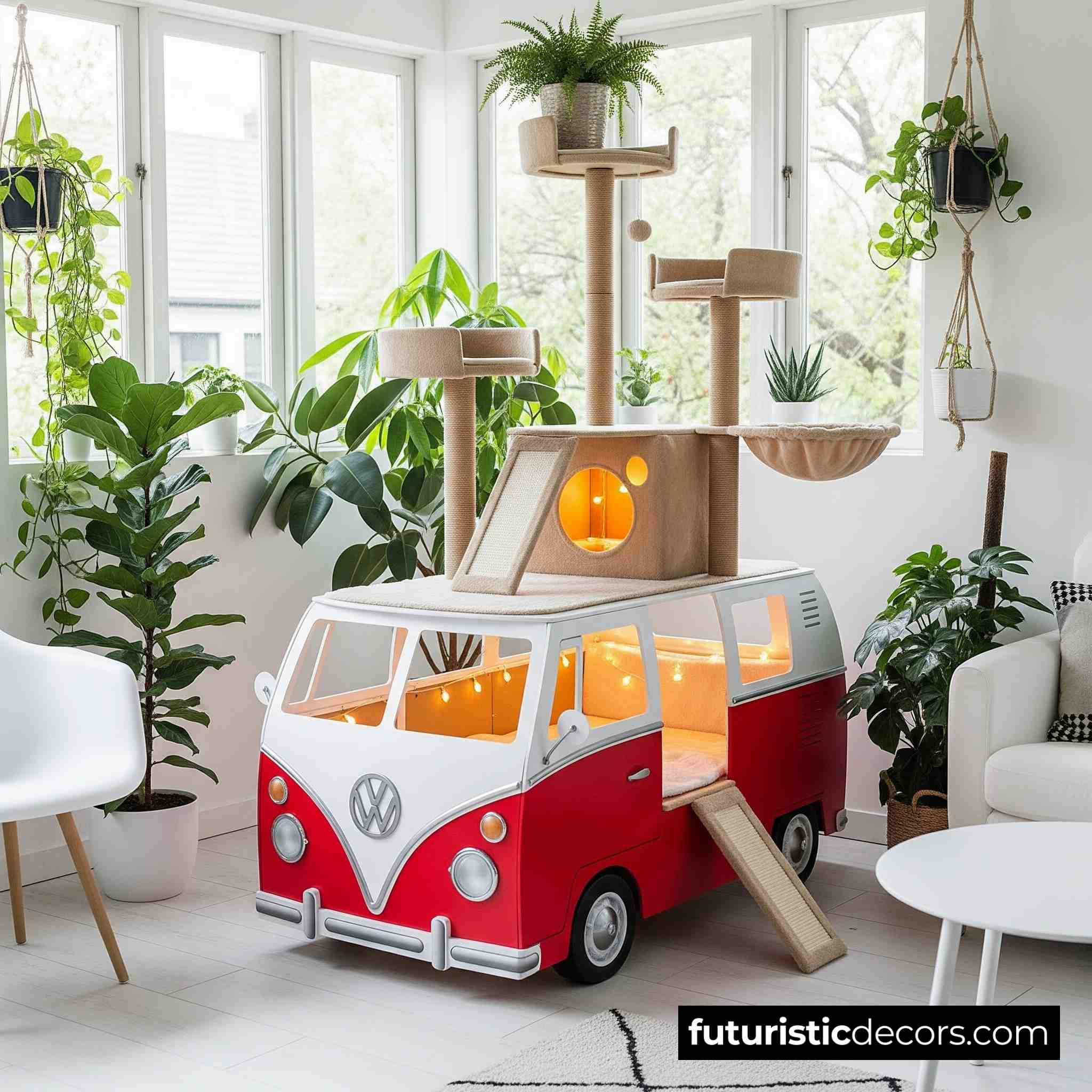 VW Bus Cat Tree