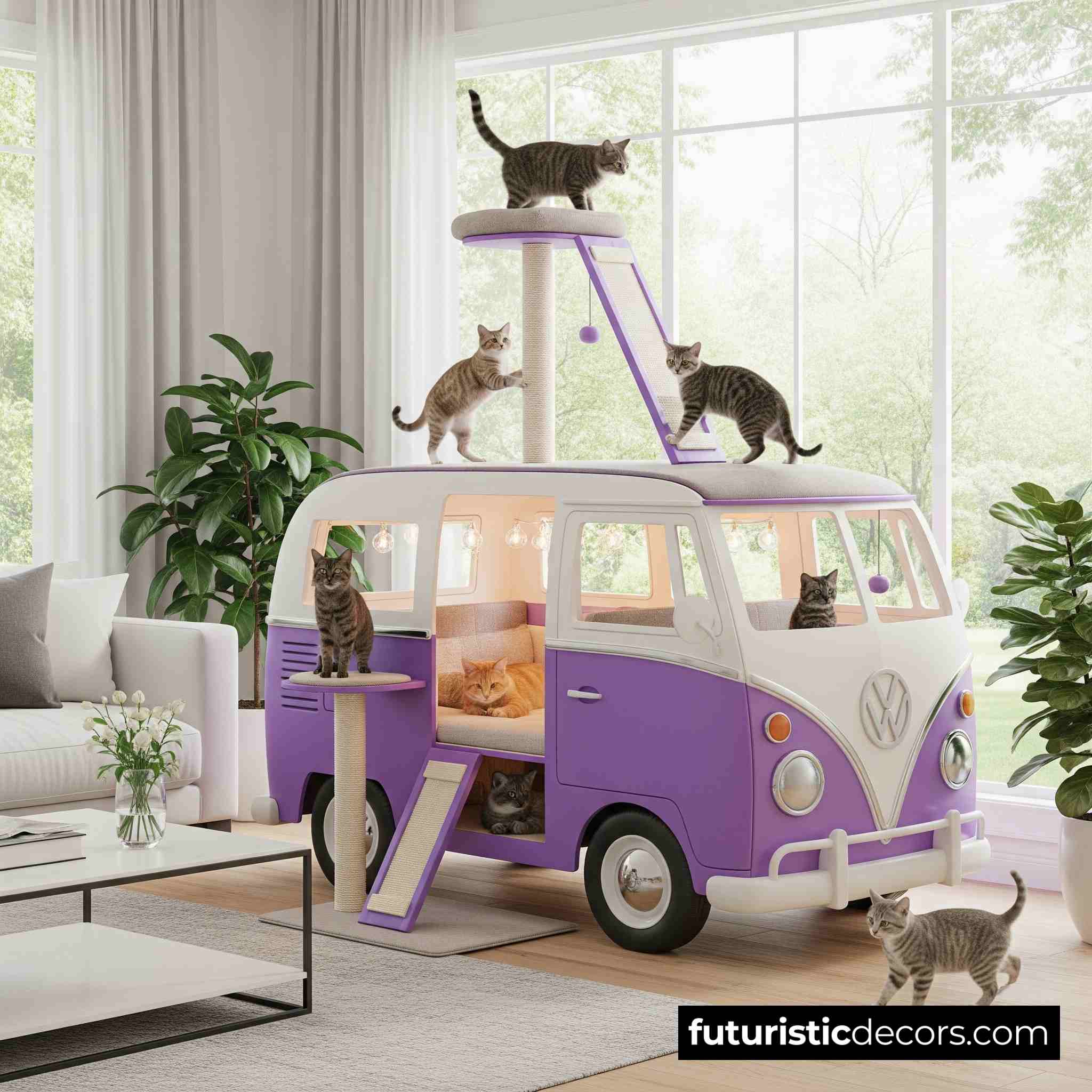VW Bus Cat Tree