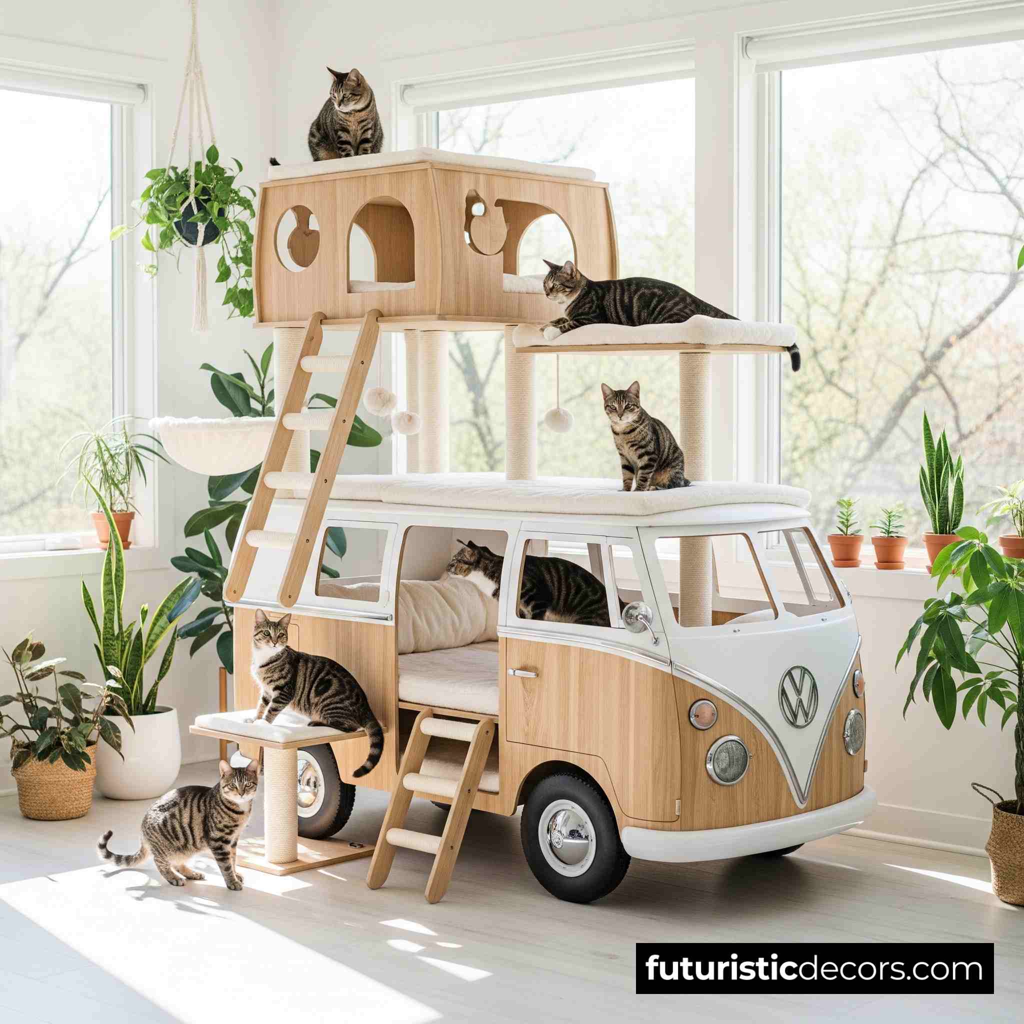 VW Bus Cat Tree