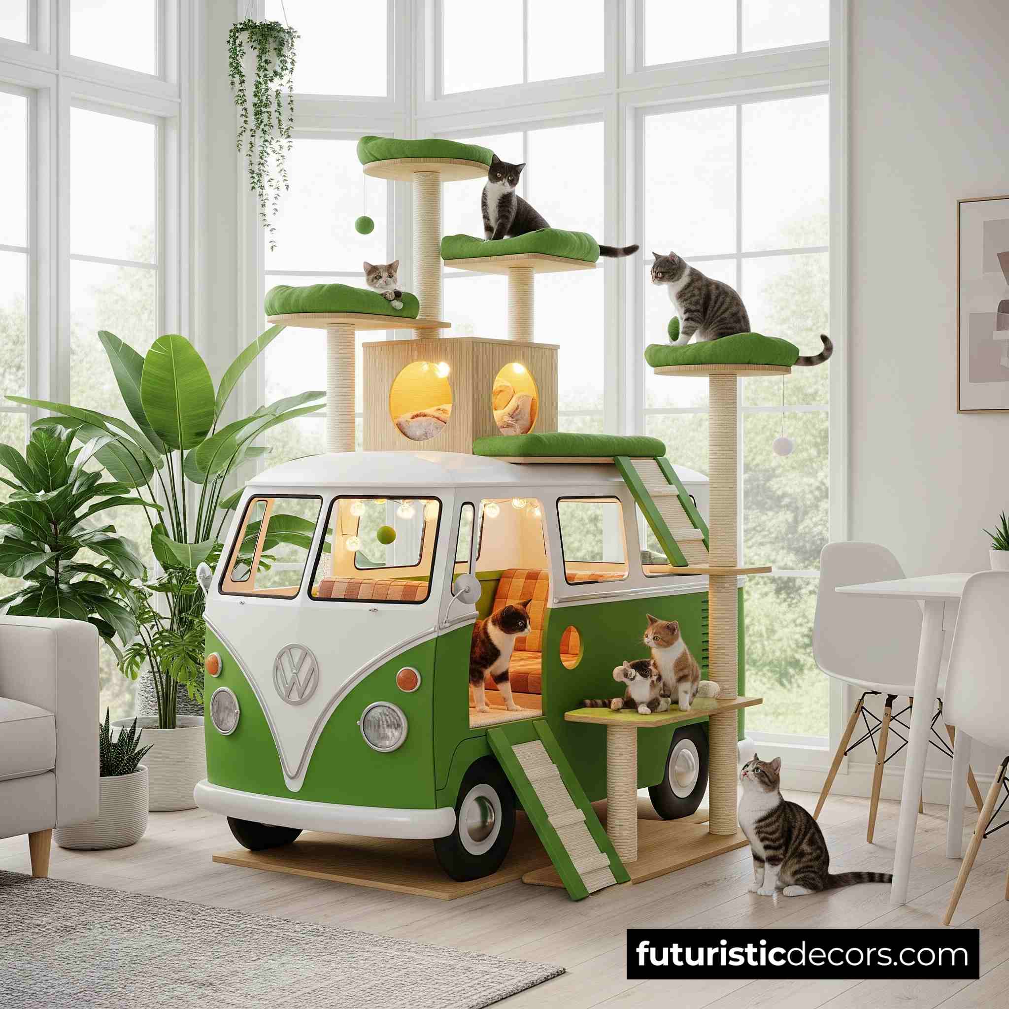VW Bus Cat Tree