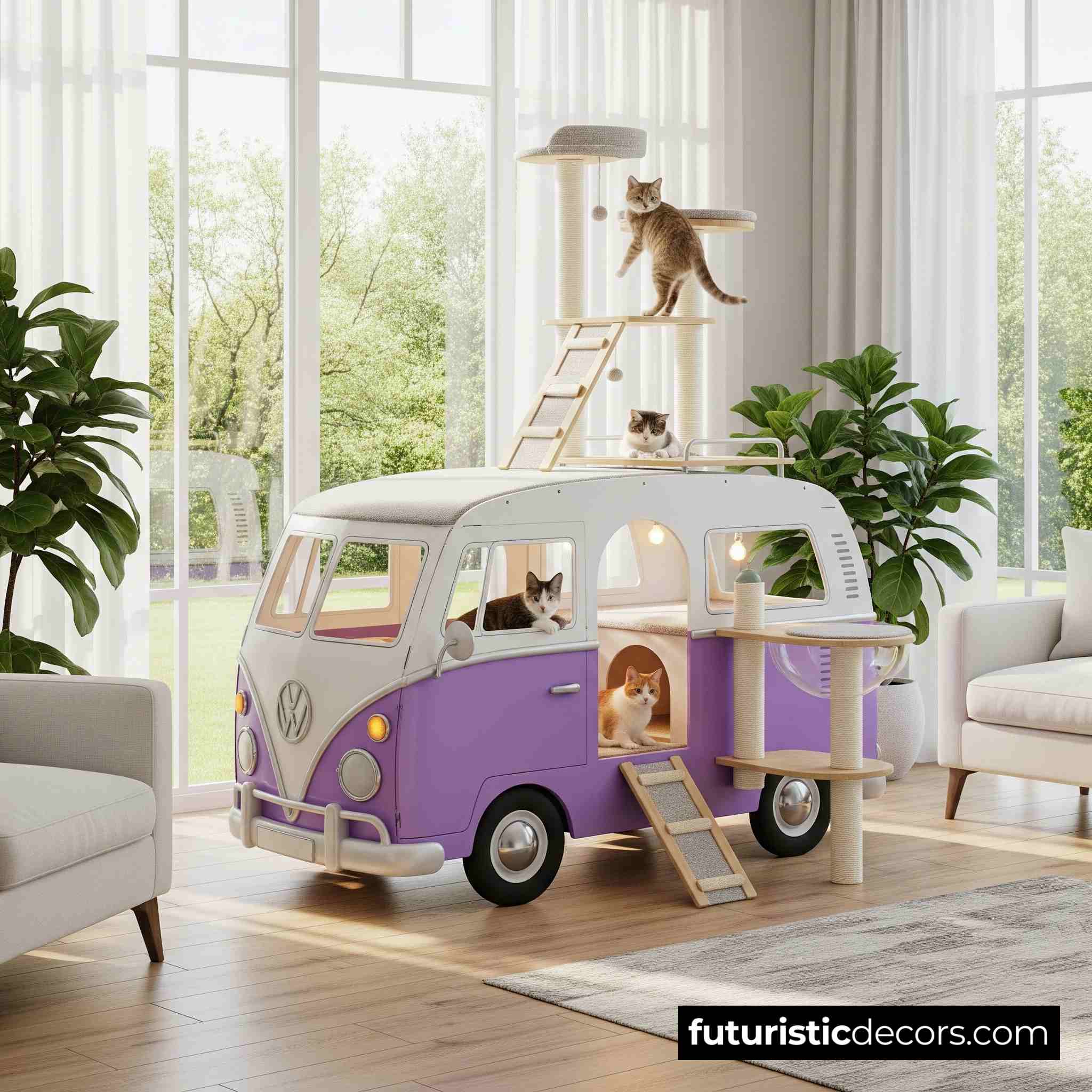 VW Bus Cat Tree