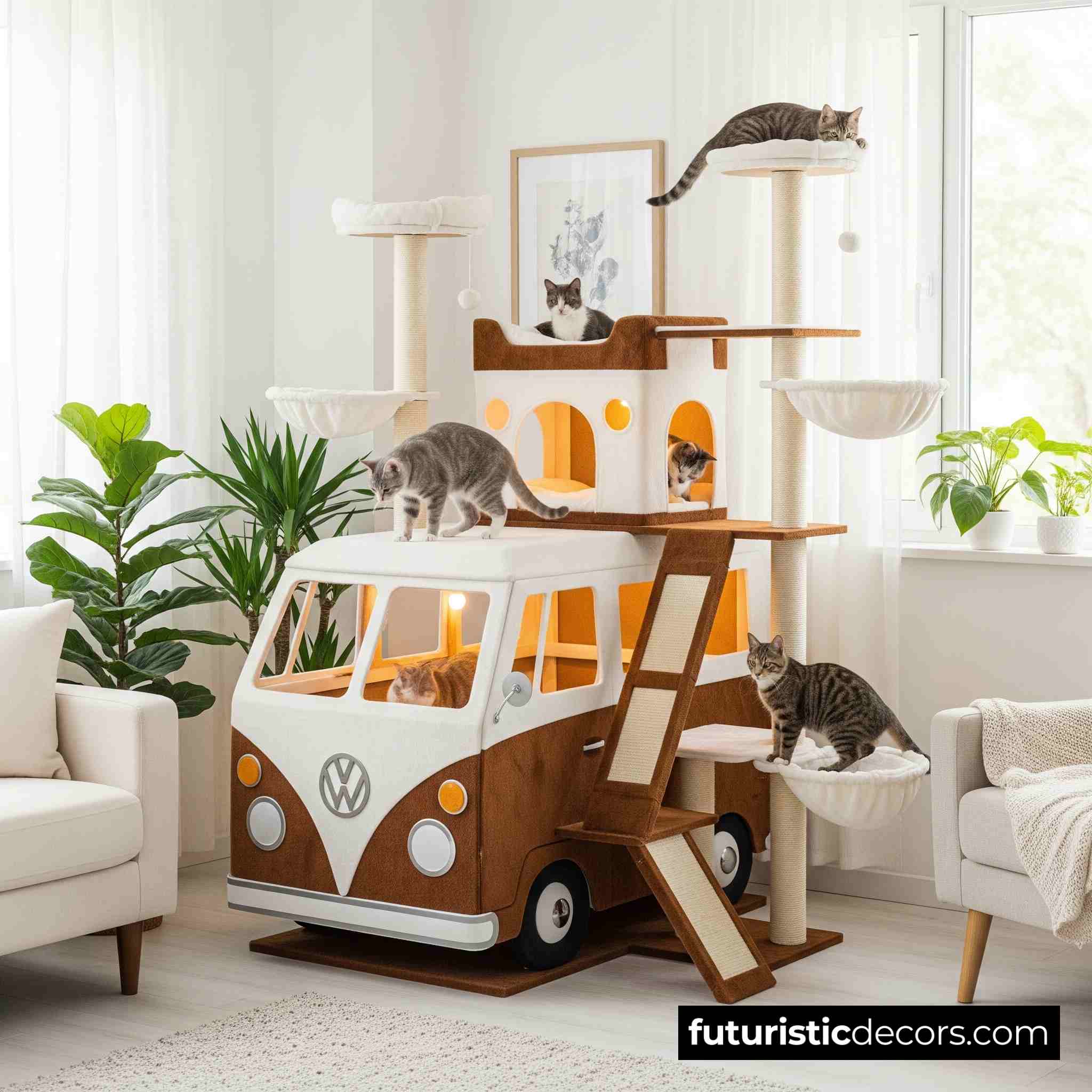 VW Bus Cat Tree