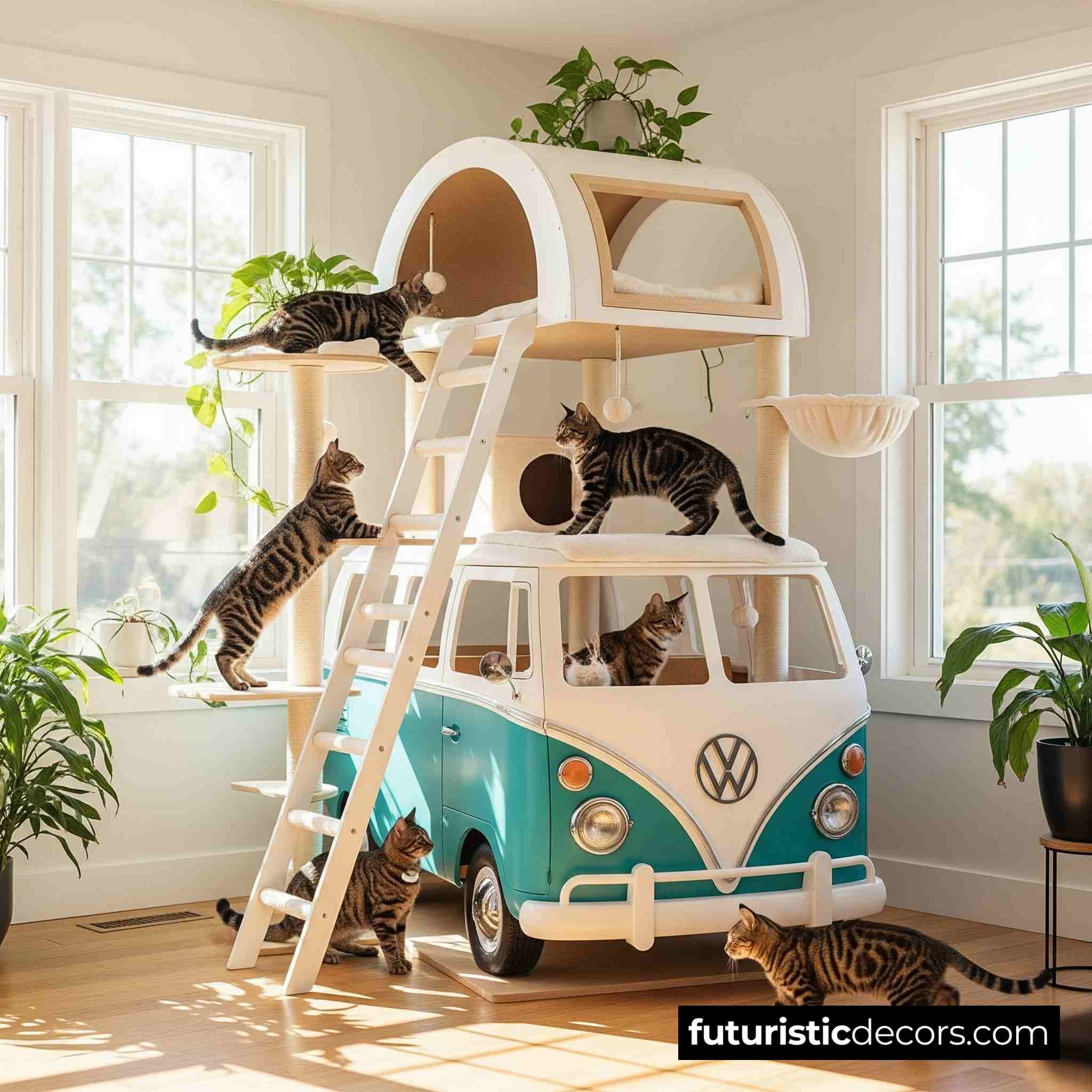 VW Bus Cat Tree