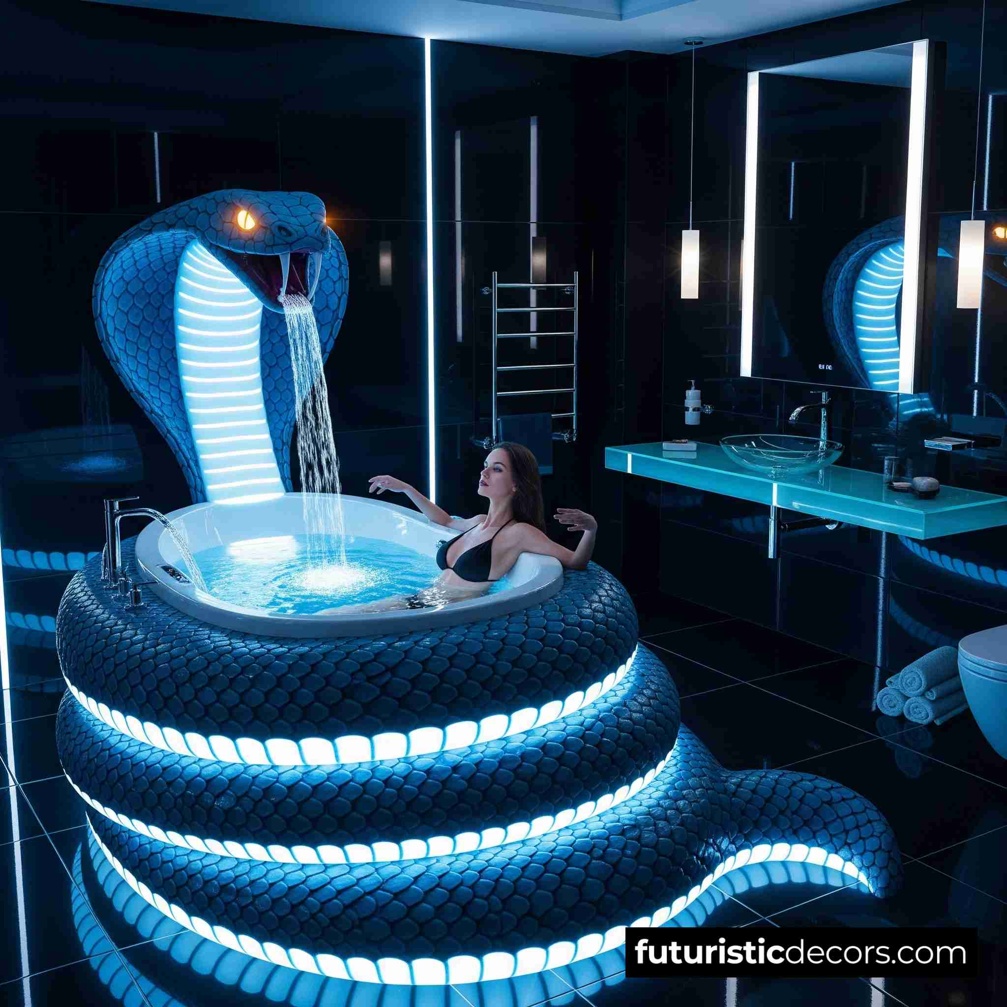 Stunning Snake Bathtub