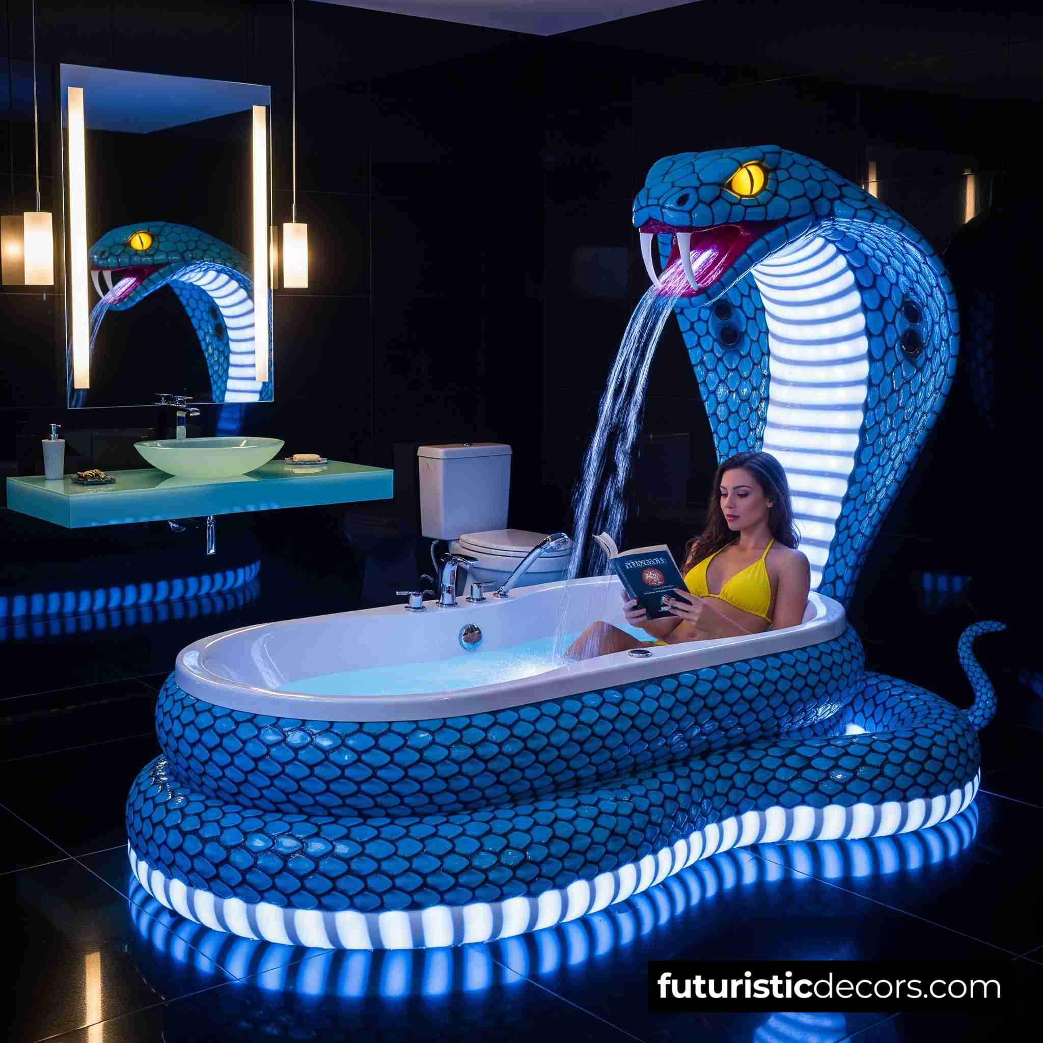 Stunning Snake Bathtub