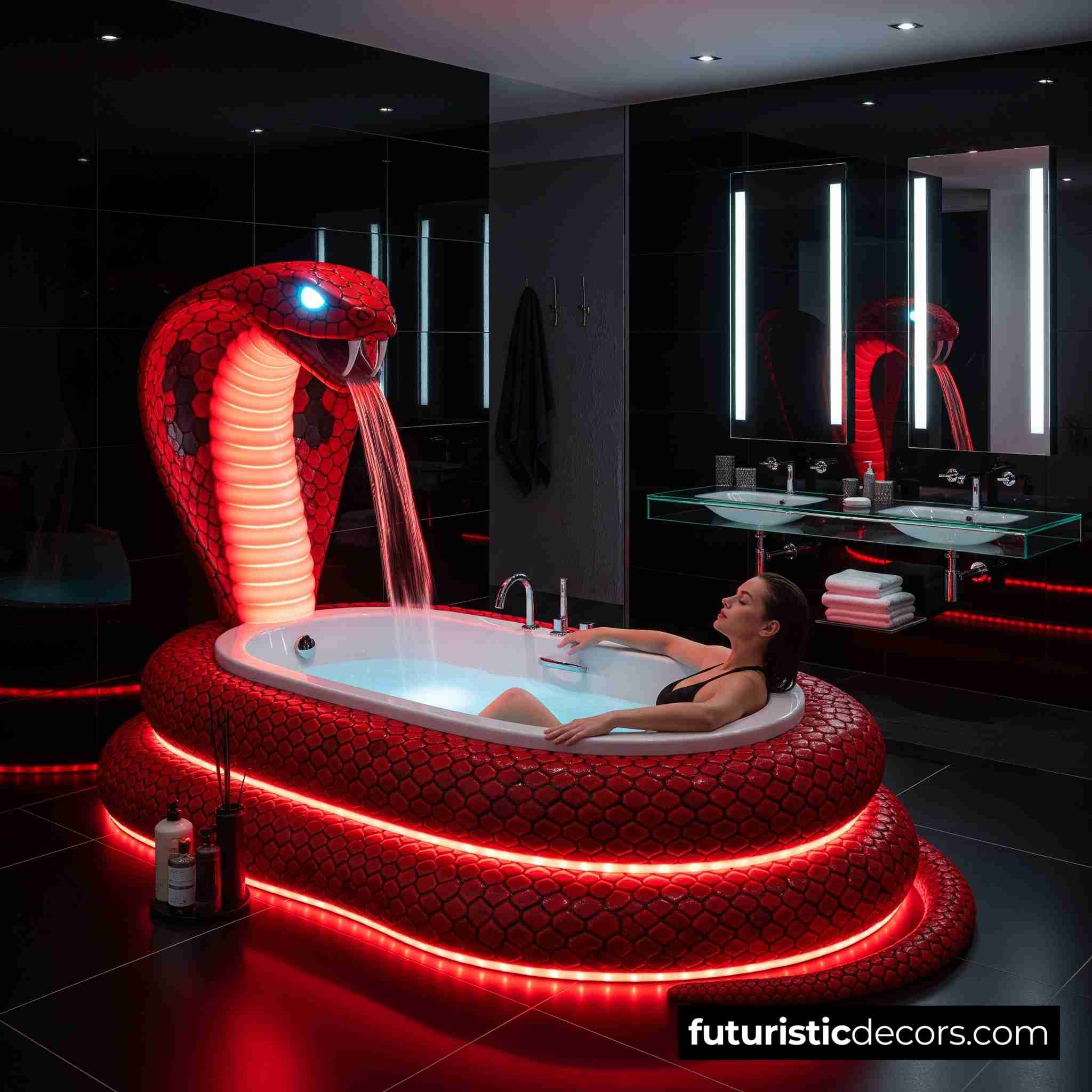Stunning Snake Bathtub