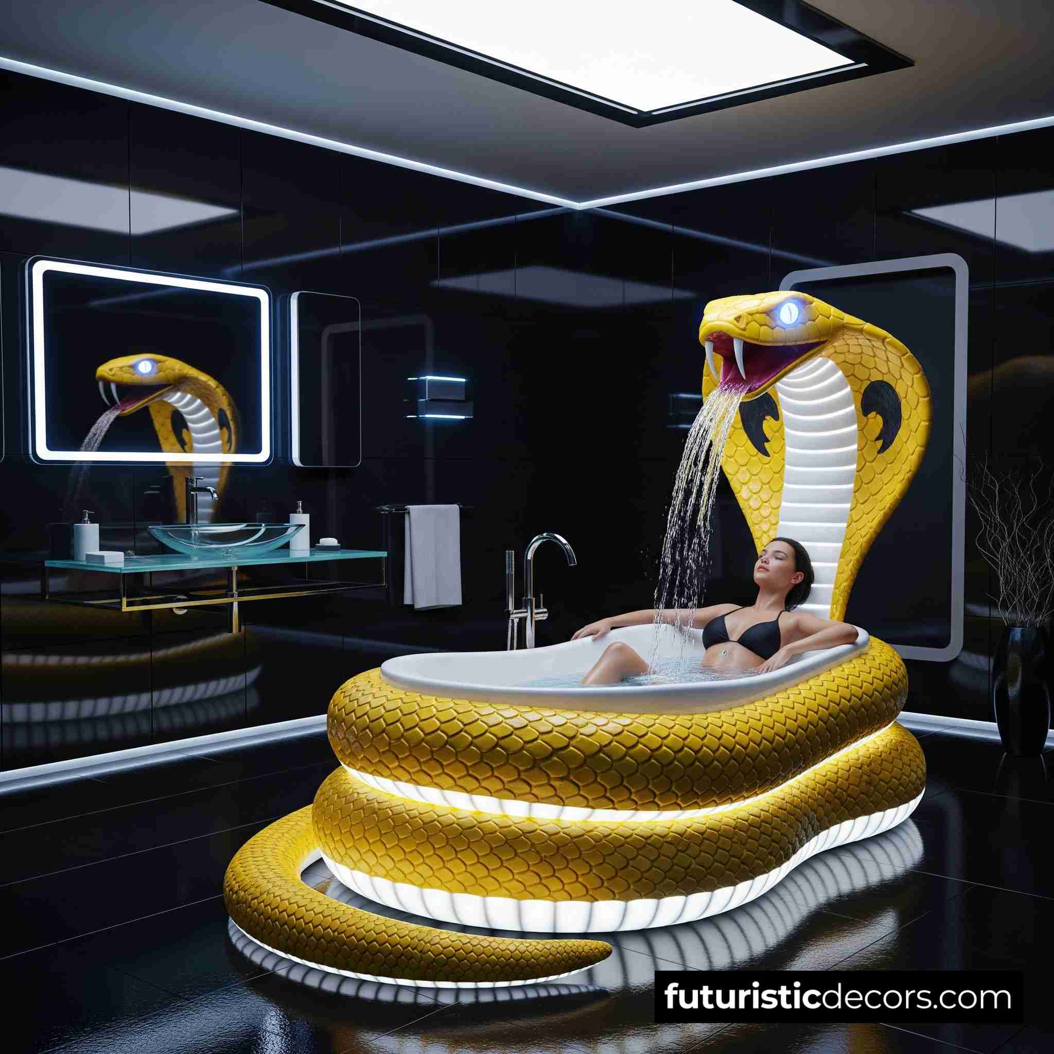 Stunning Snake Bathtub