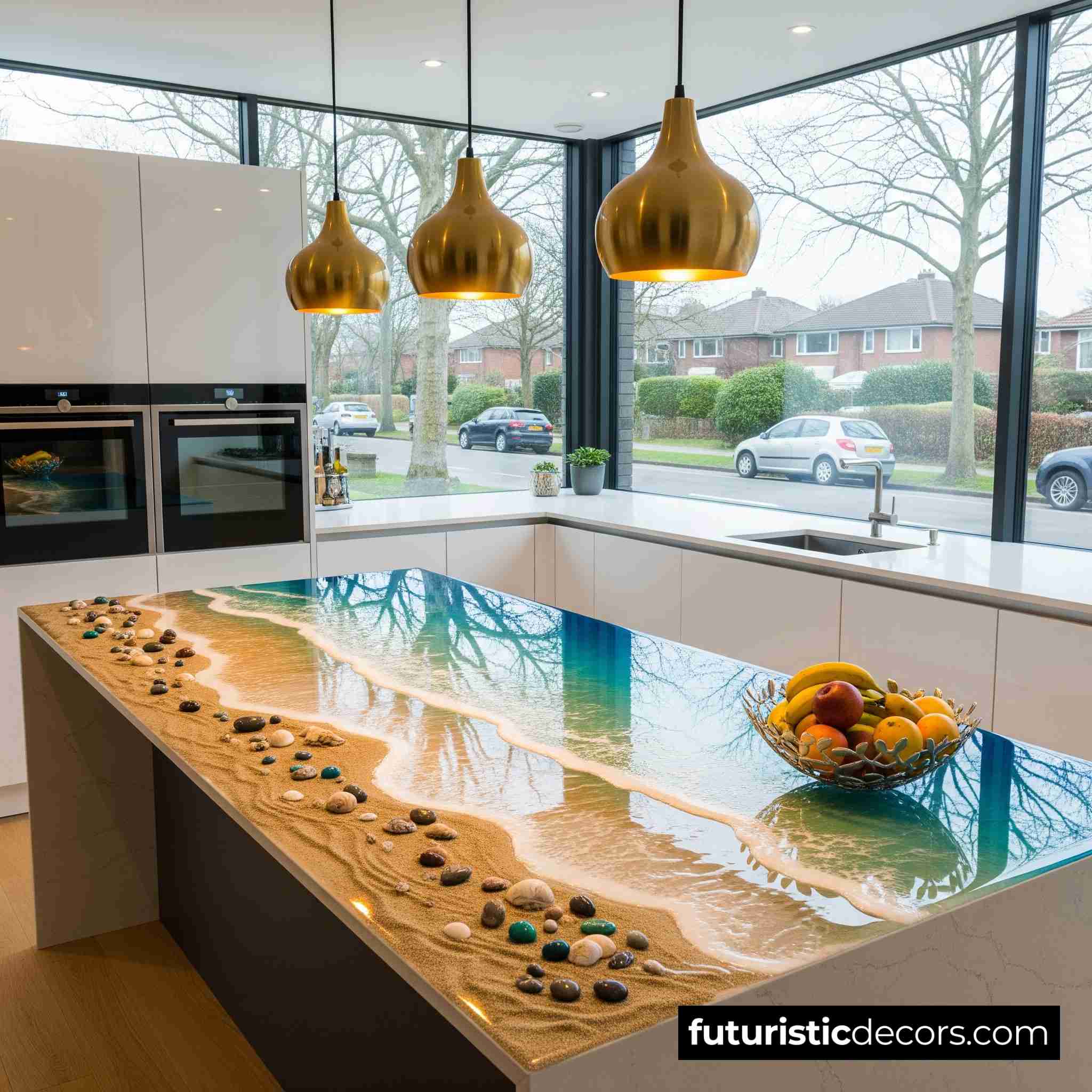 Beach Countertop Kitchen Island