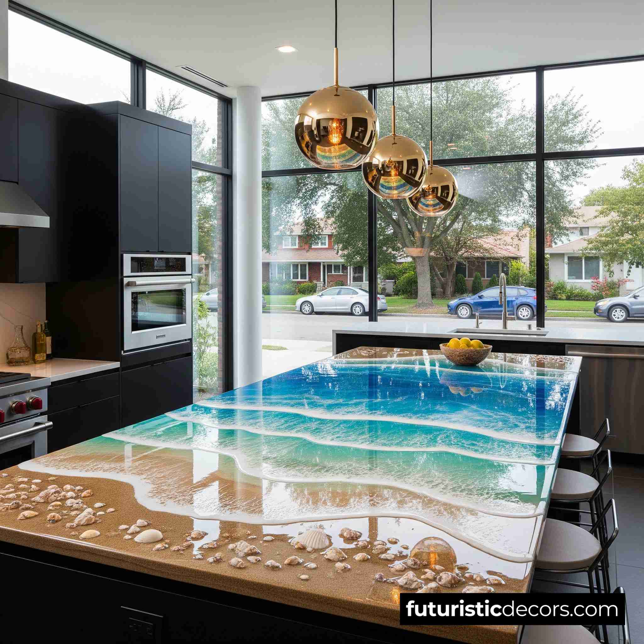 Beach Countertop Kitchen Island