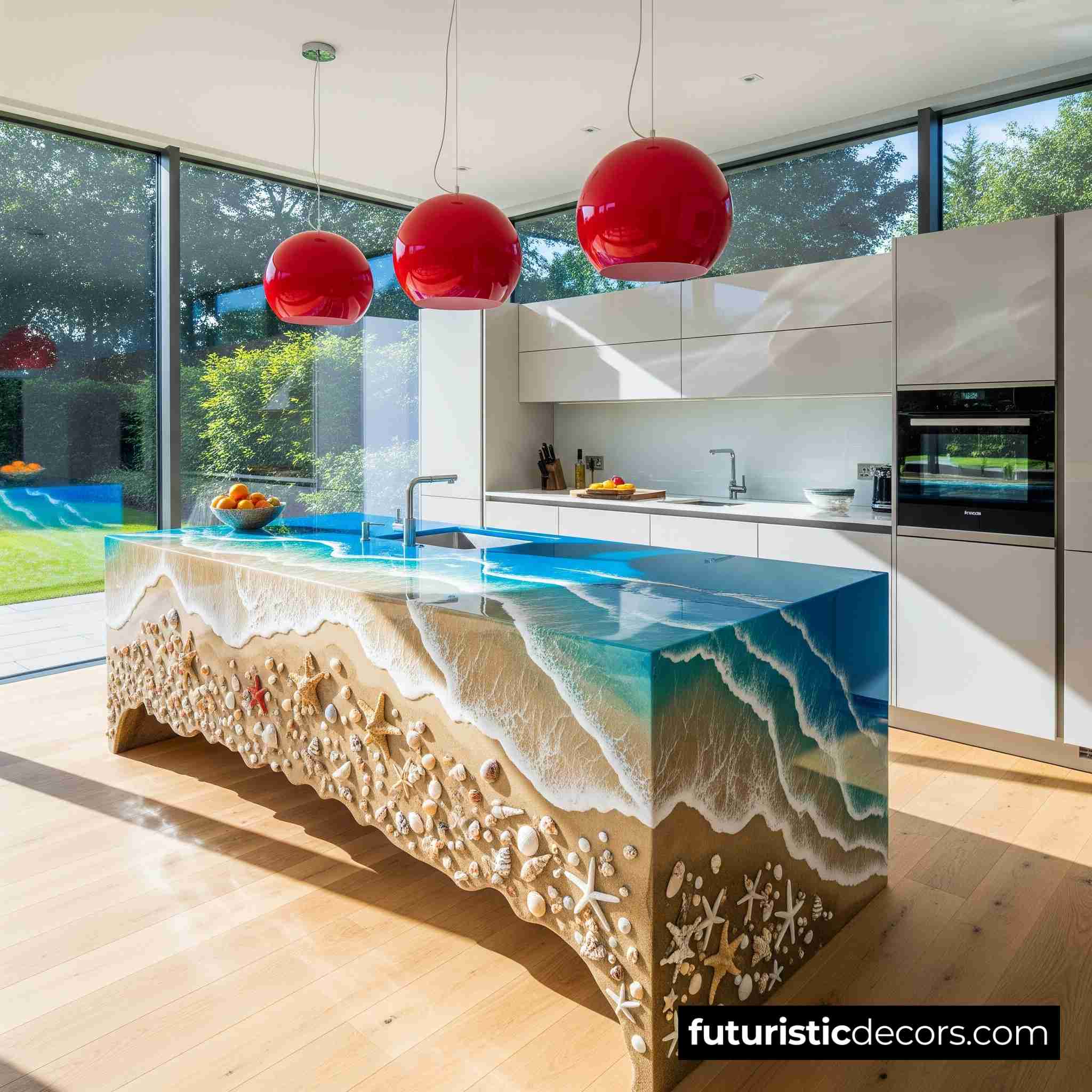 Beach Countertops Kitchen Islands