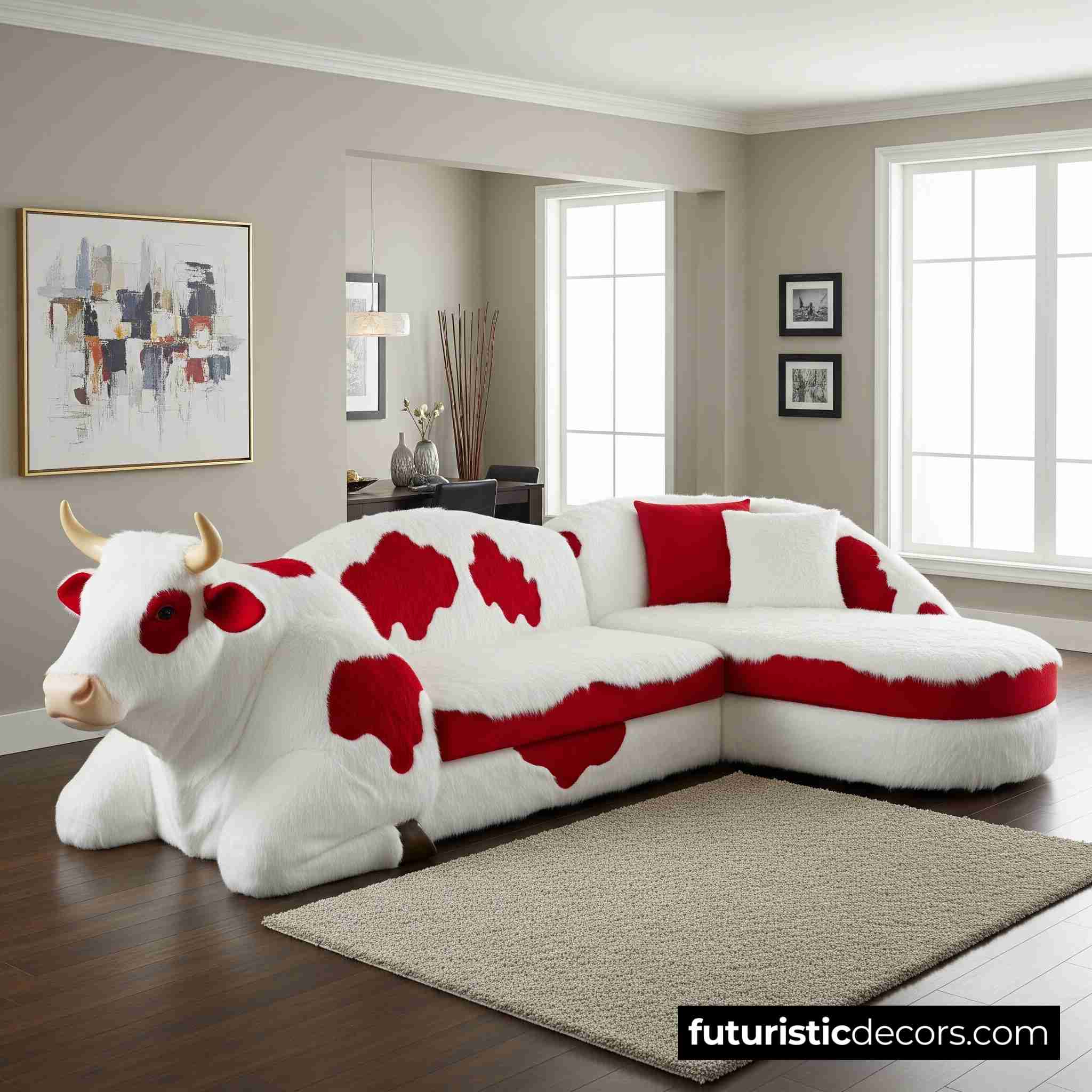 Cow-Shaped Sofa