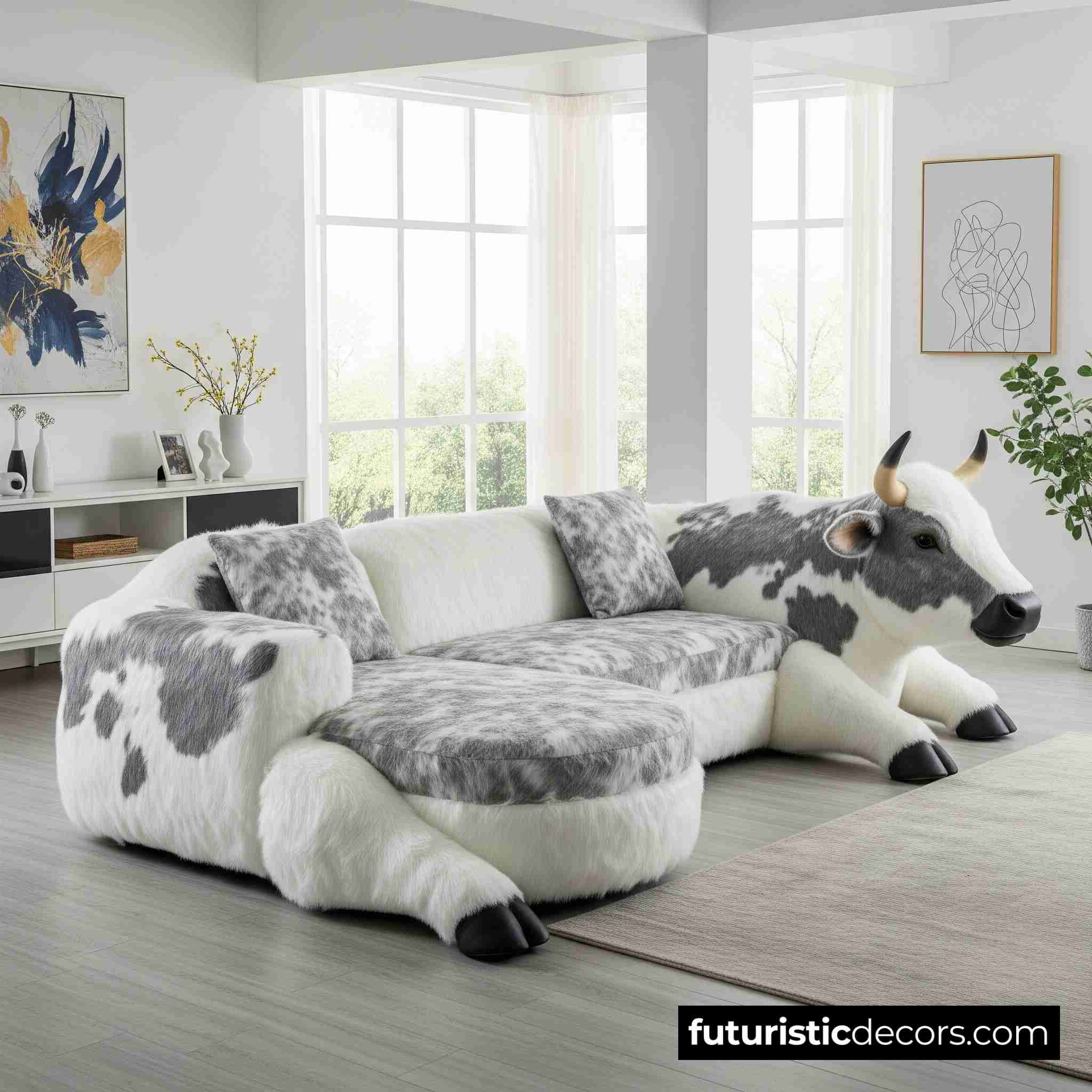 Cow-Shaped Sofa