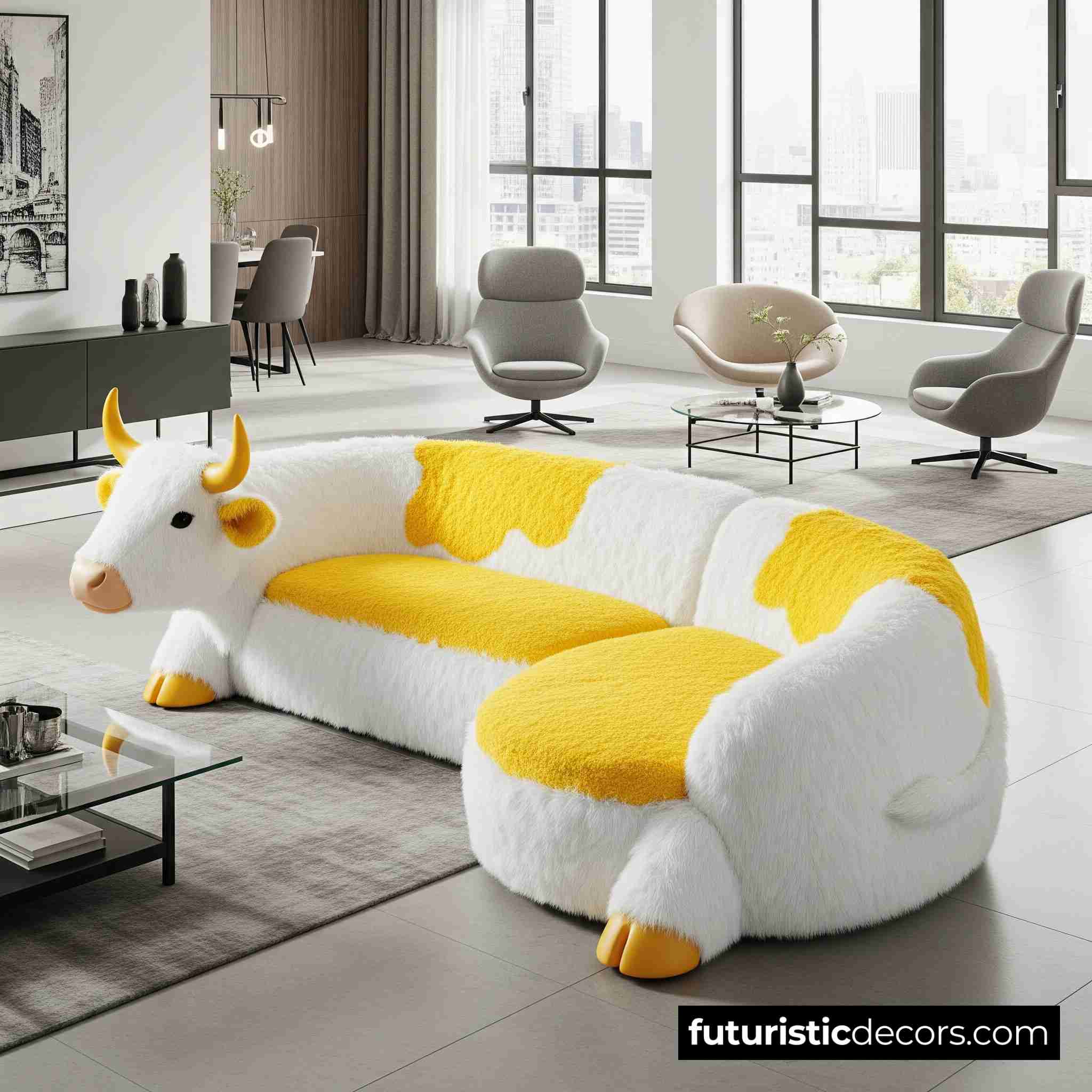 Cow-Shaped Sofa