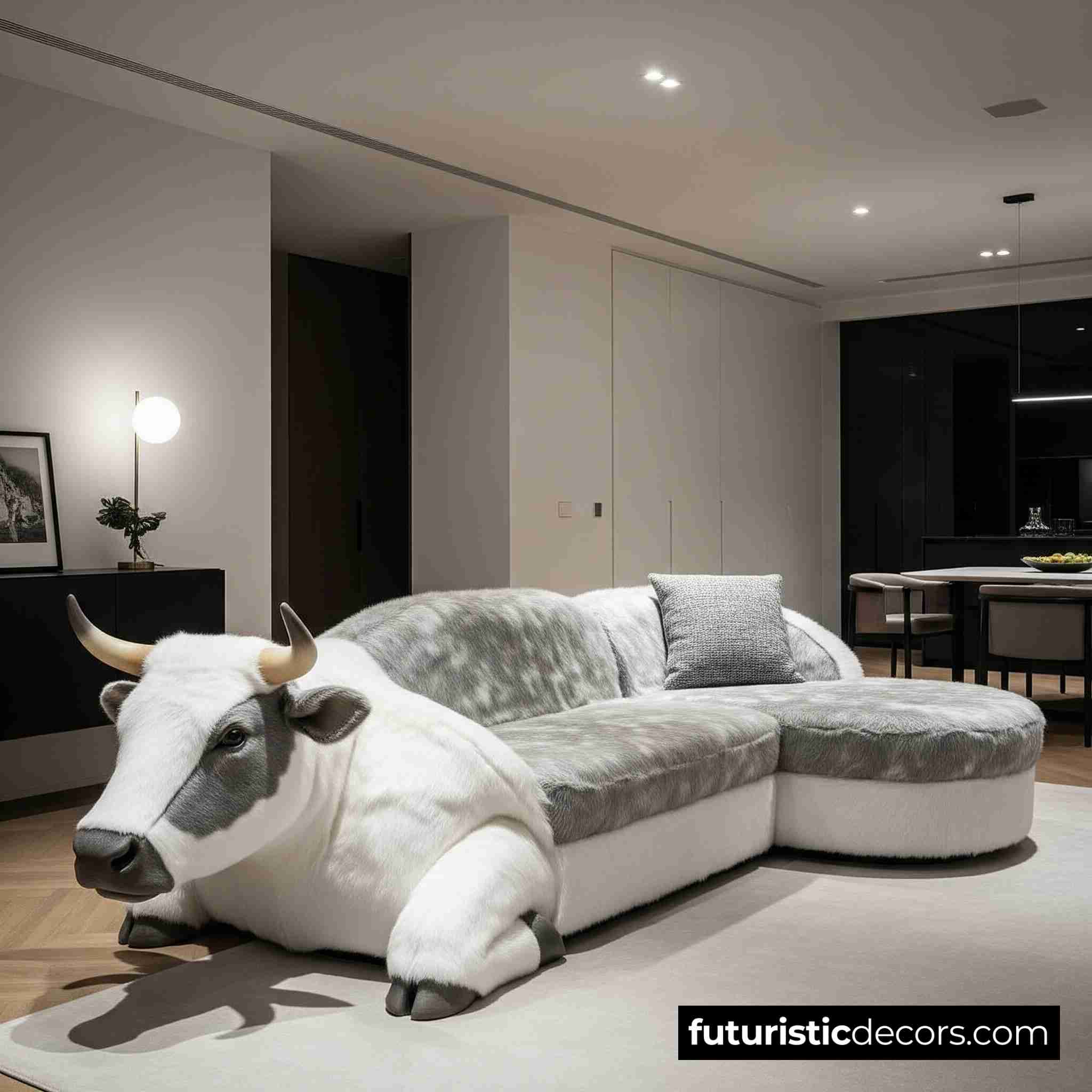 Cow-Shaped Sofa