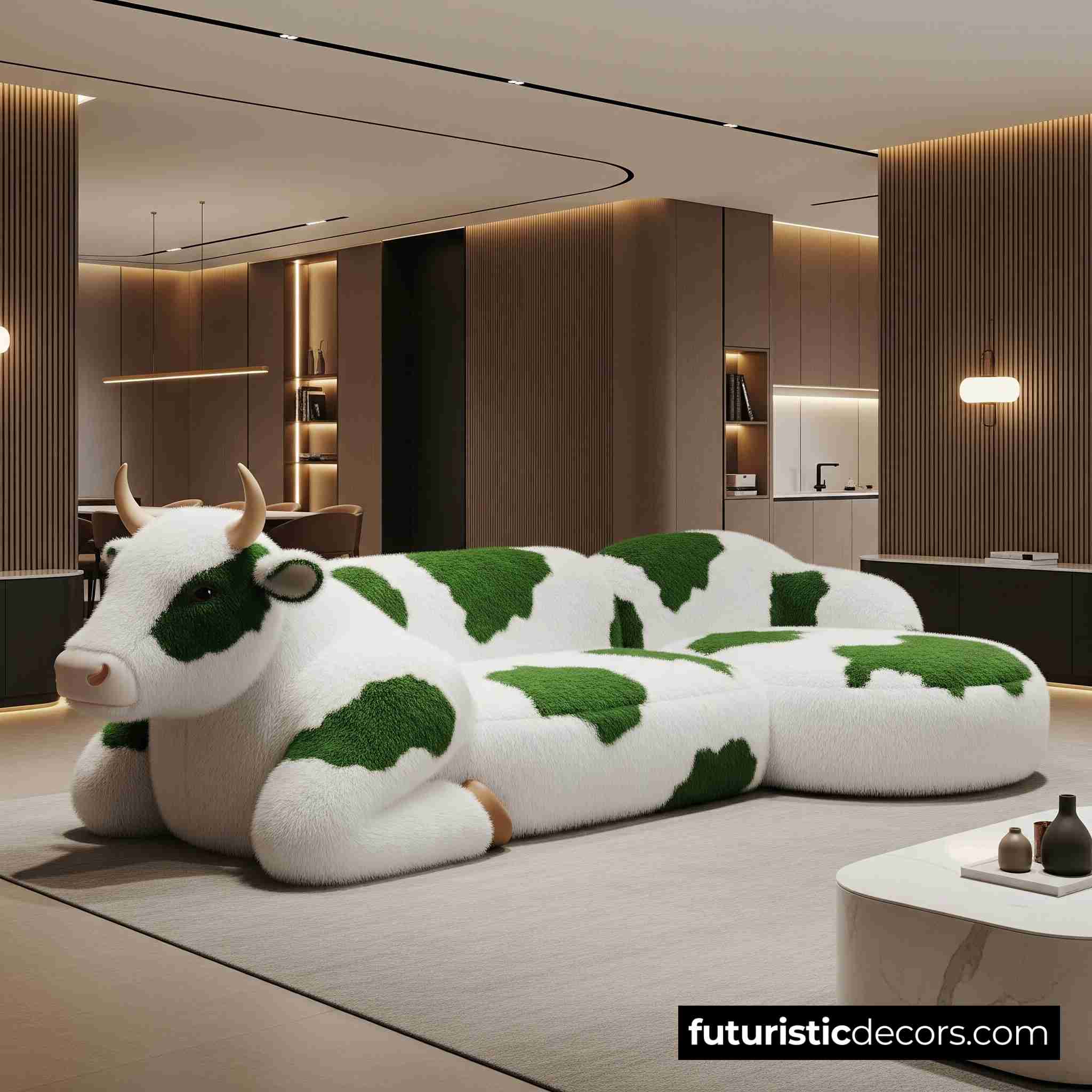 Cow-Shaped Sofa