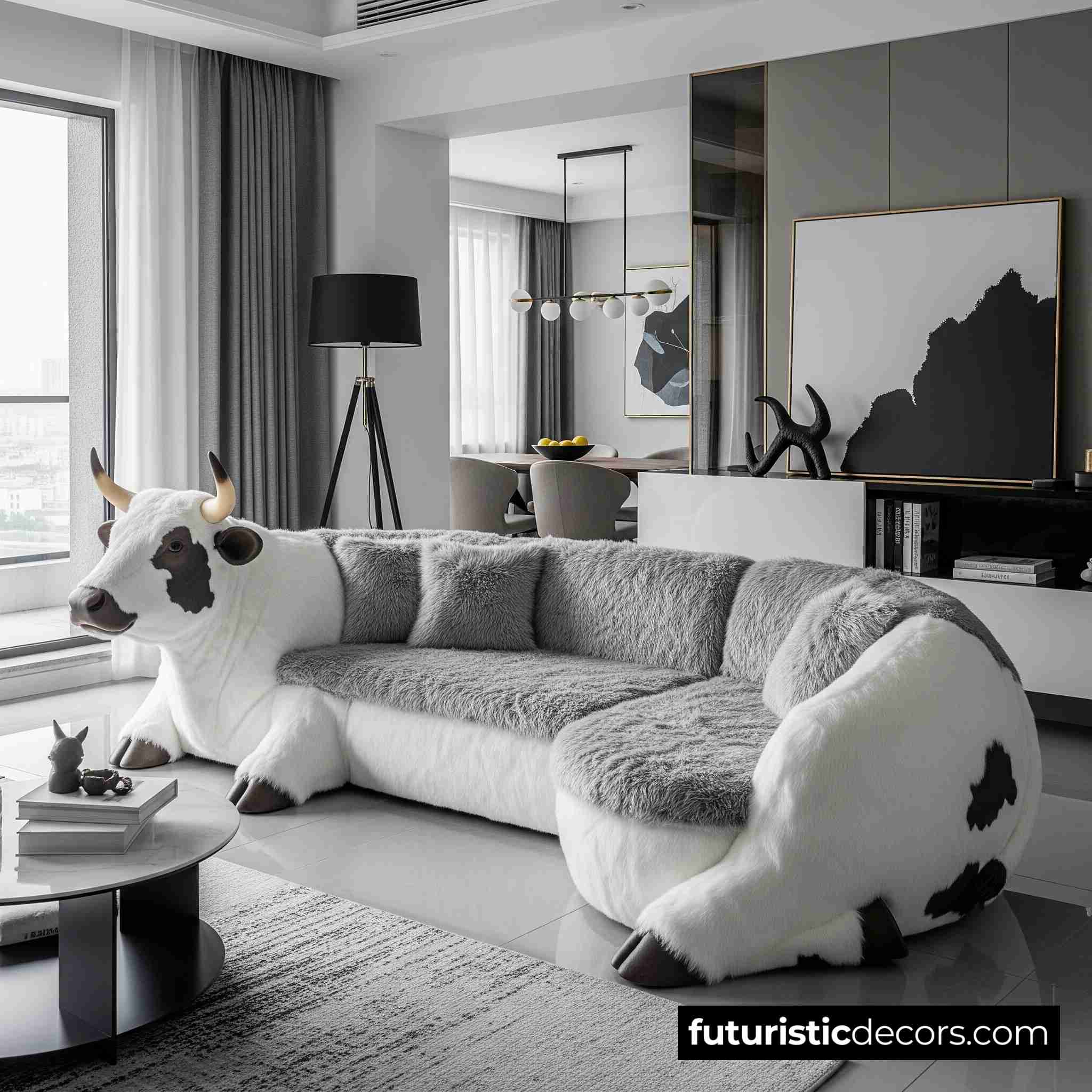 Cow-Shaped Sofa