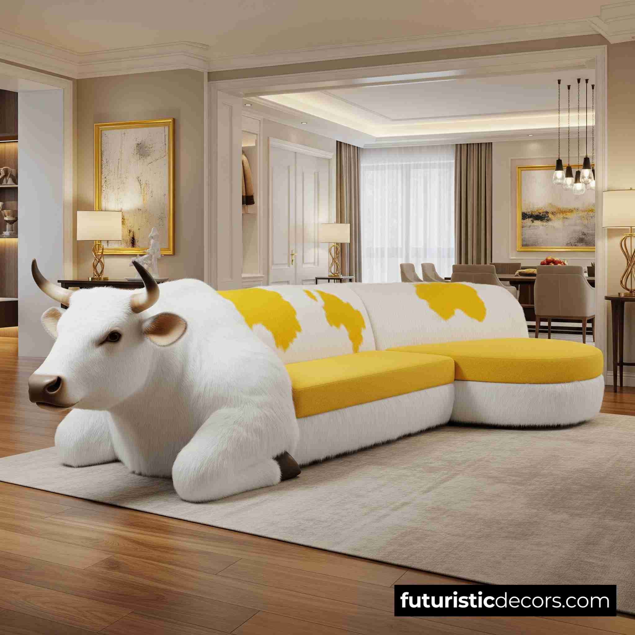 Cow-Shaped Sofa