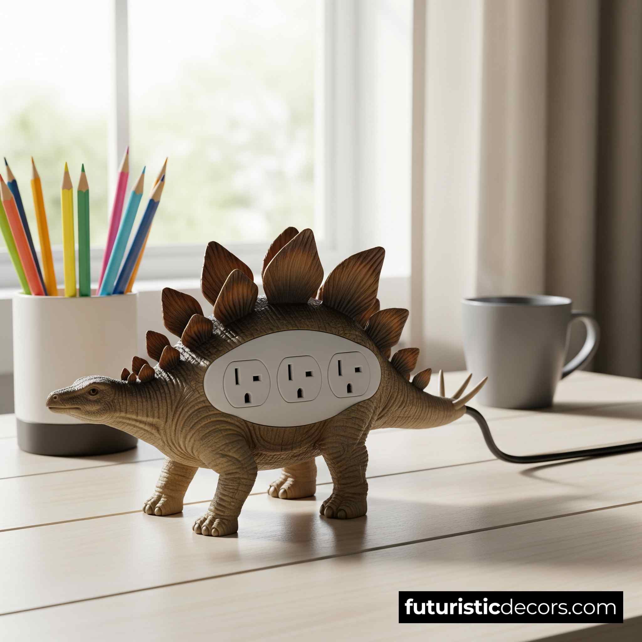 Dinosaur Surge Protector Plug