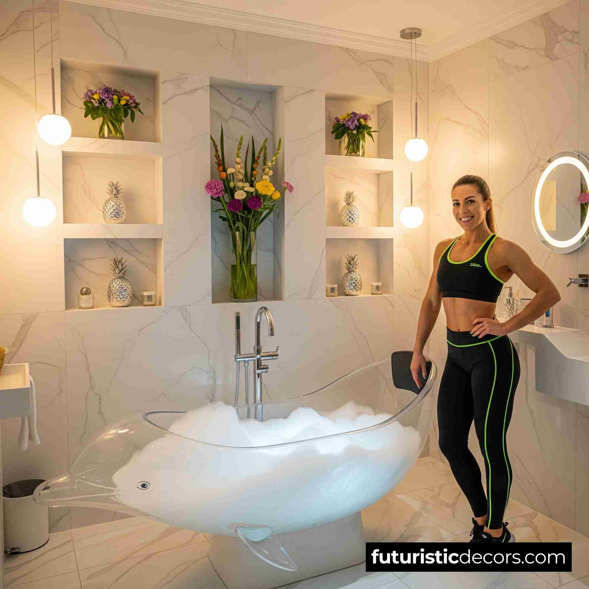 Dolphin shaped Bathtub