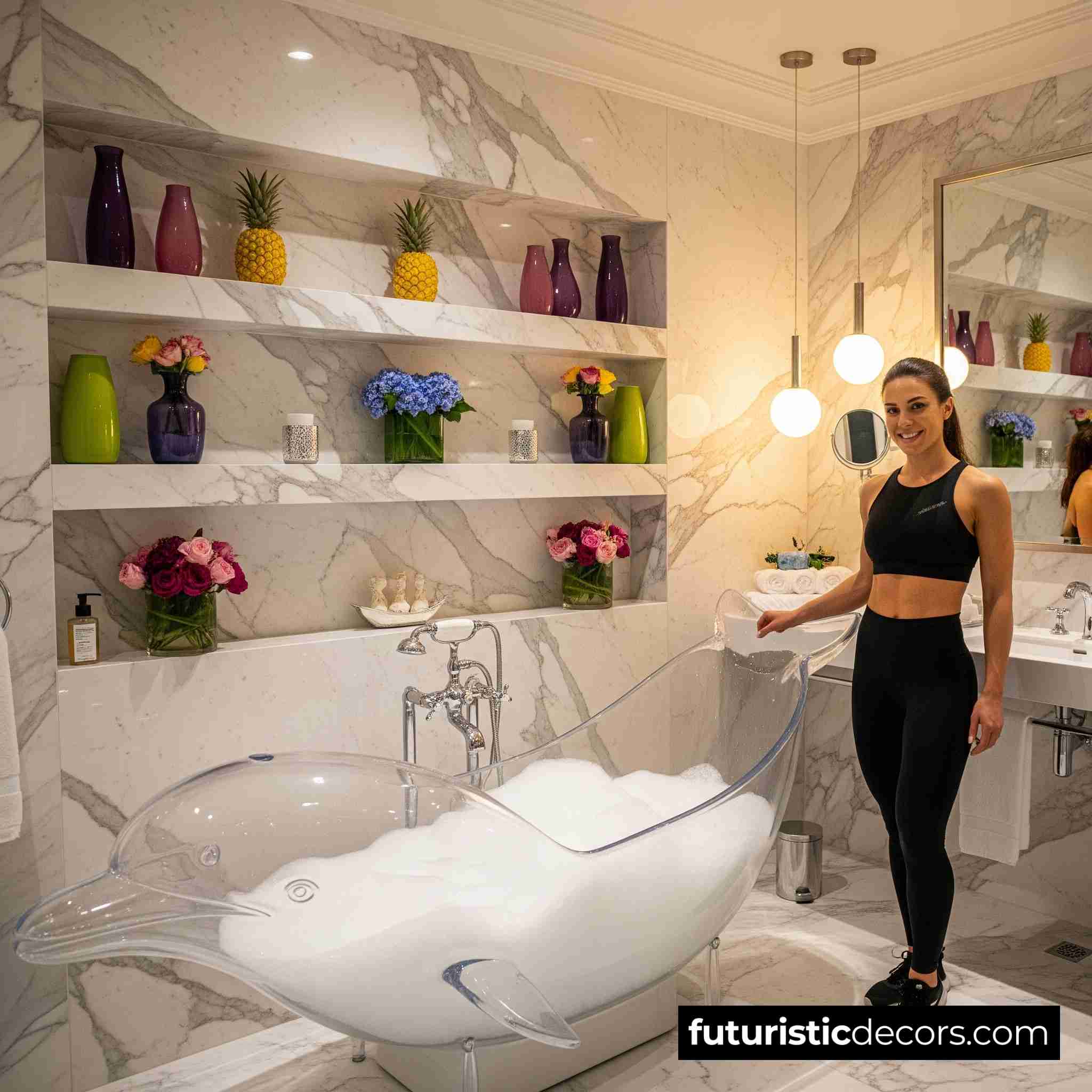 Dolphin shaped Bathtub